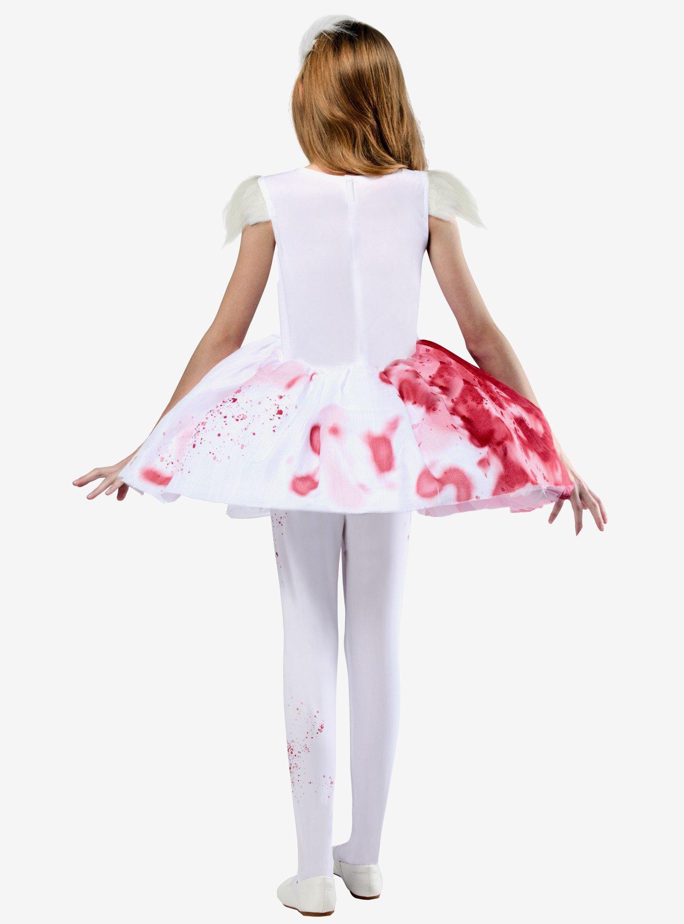 Abigail Movie Bloody Dress Youth Costume, BRIGHT WHITE, alternate - view 3
