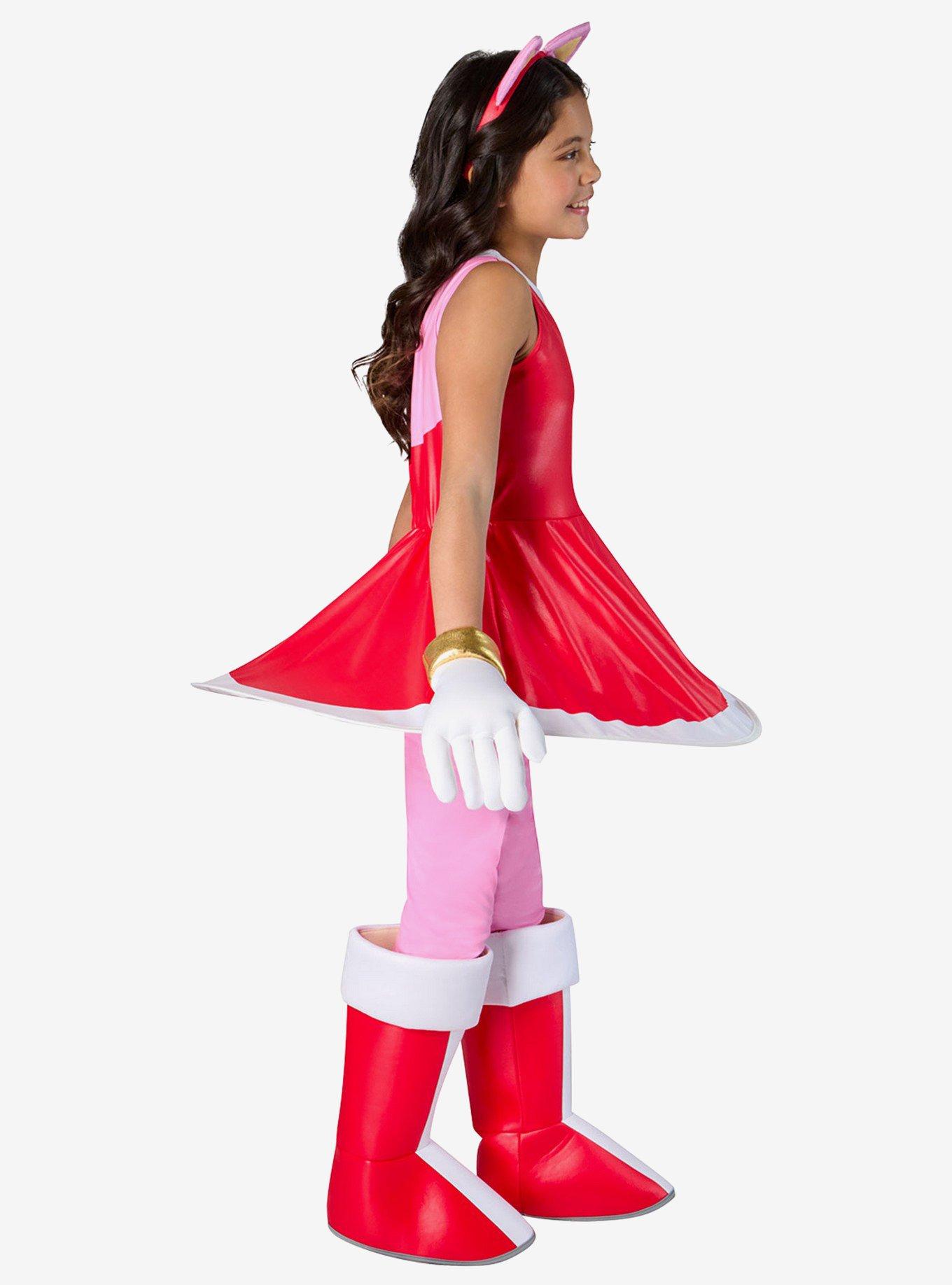 Sonic the Hedgehog Amy Rose Youth Costume, RED, alternate