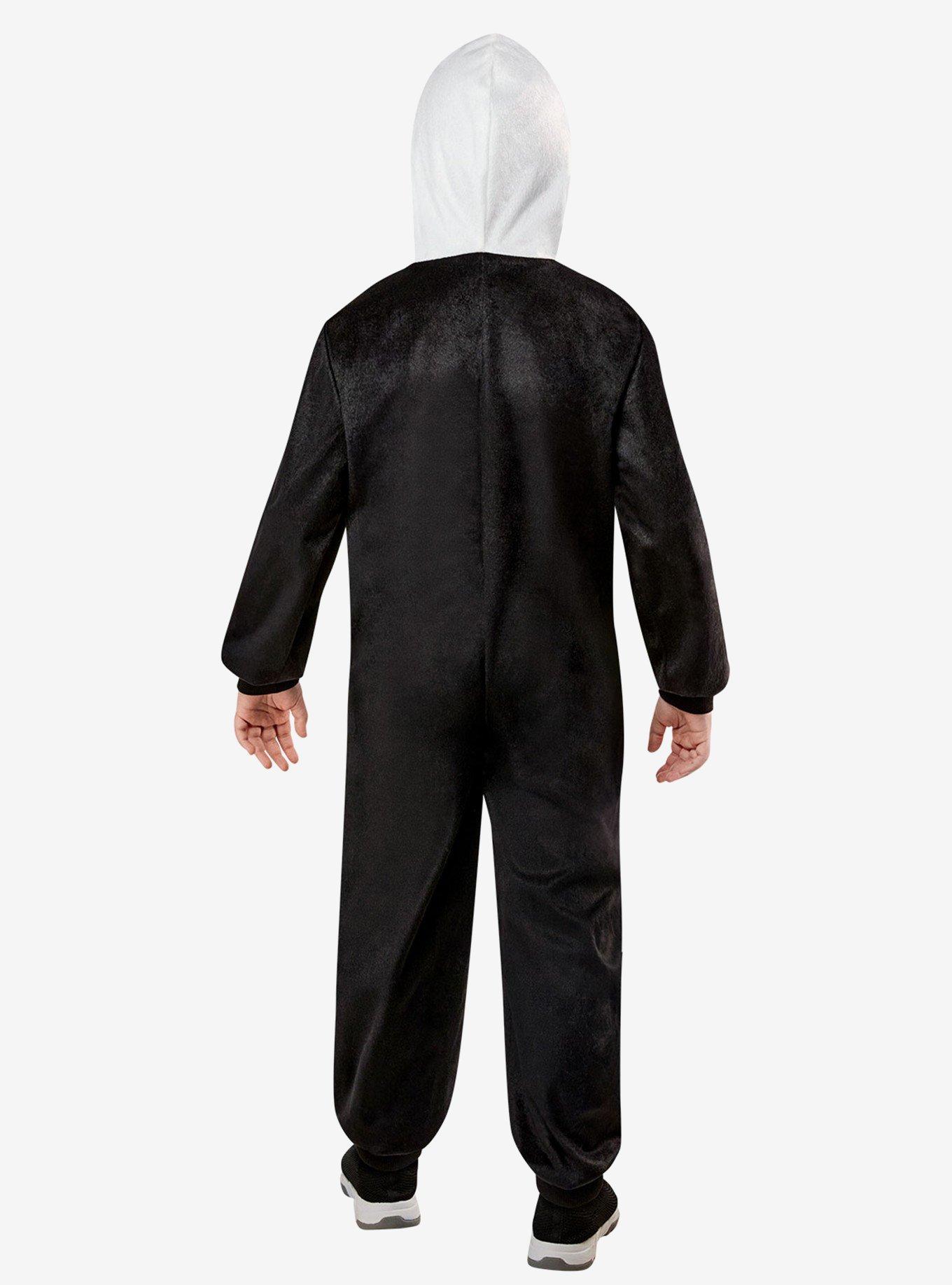 Skeleton Zipsters Youth Costume, BLACK, alternate