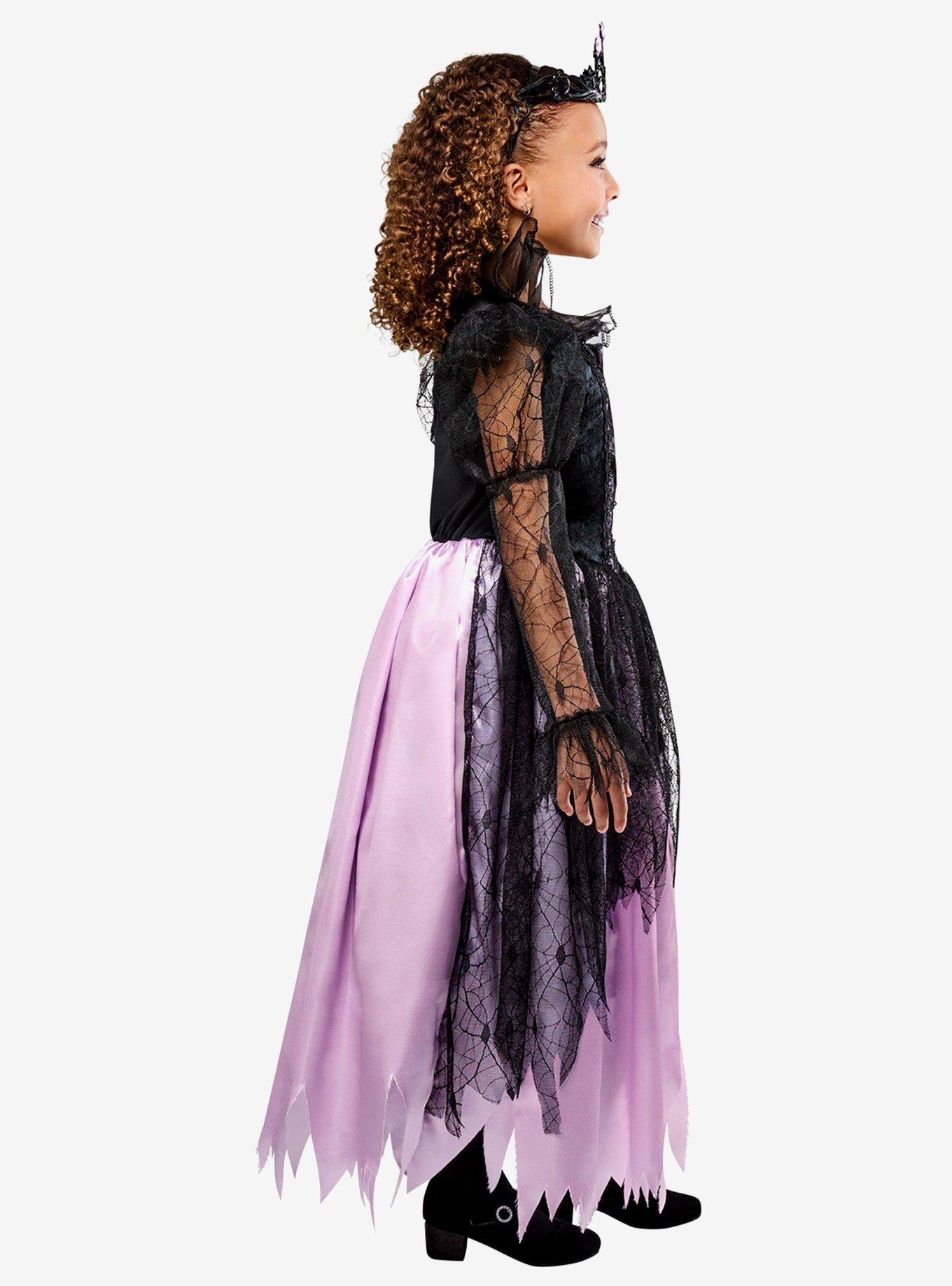 Purple & Black Gothic Queen Youth Costume