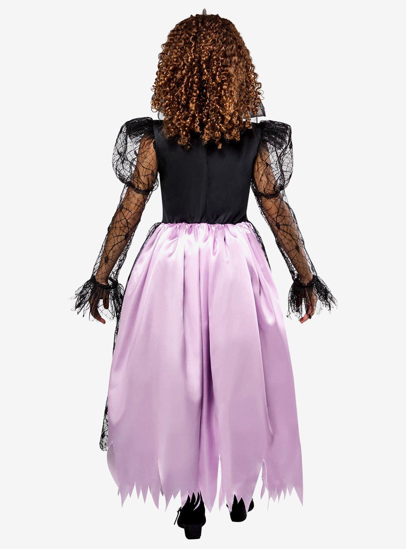 Purple & Black Gothic Queen Youth Costume, BLACK, alternate