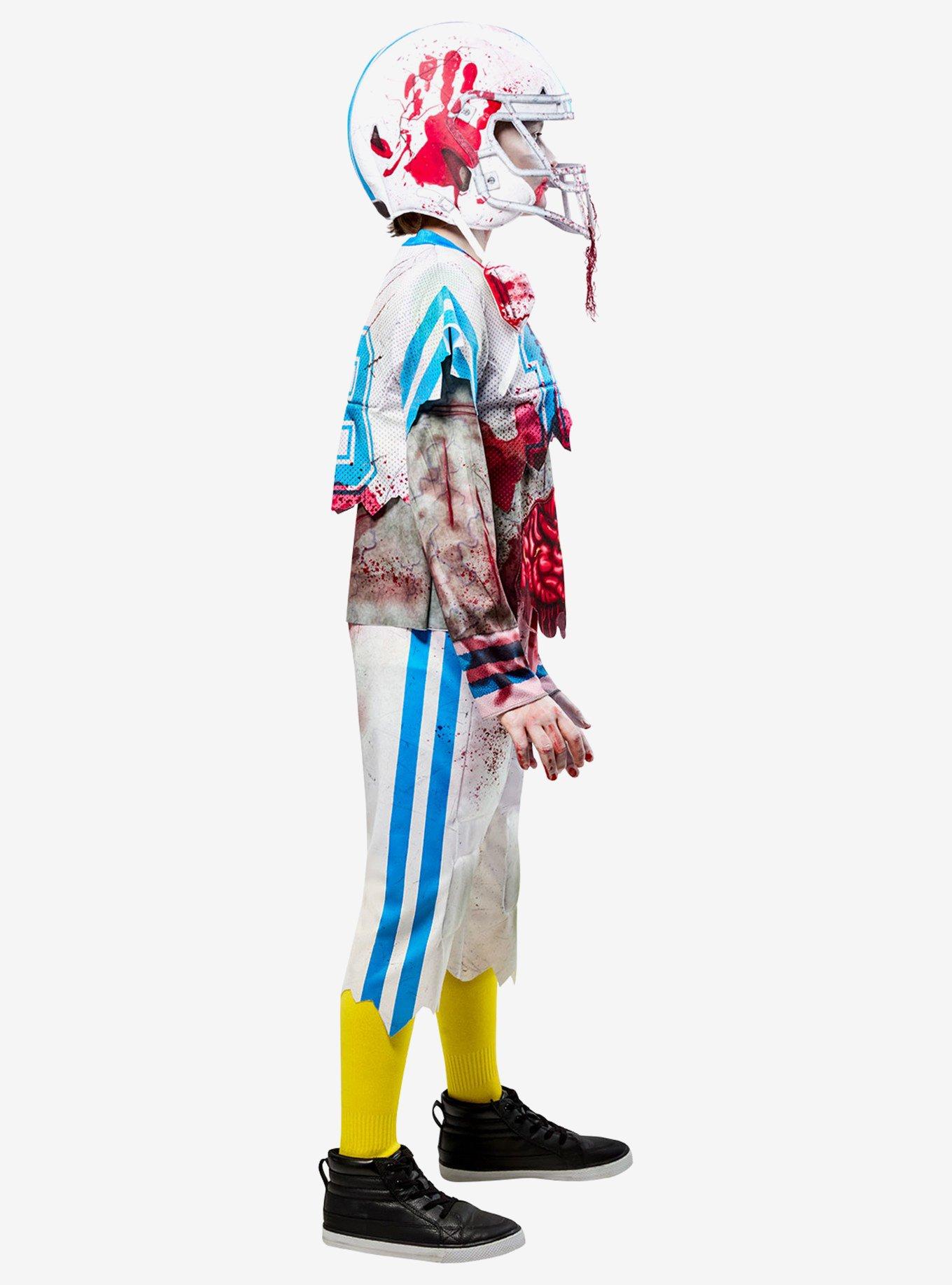 Bloody Zombie Football Player Youth Costume, BRIGHT WHITE, alternate