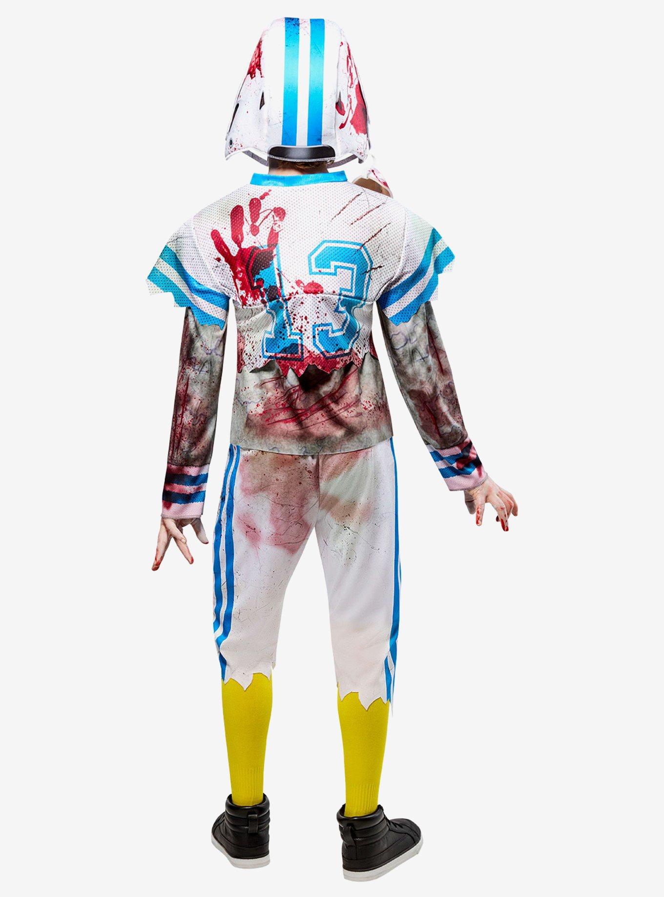 Bloody Zombie Football Player Youth Costume, BRIGHT WHITE, alternate
