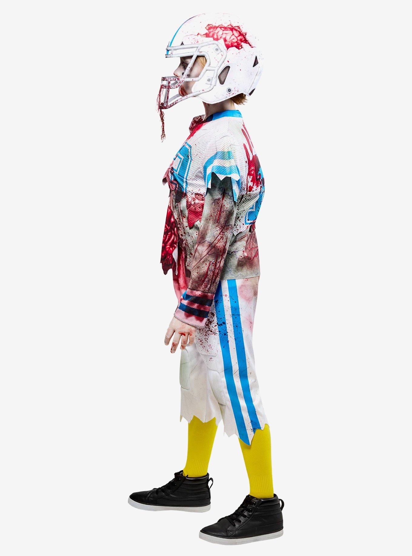 Bloody Zombie Football Player Youth Costume, BRIGHT WHITE, alternate