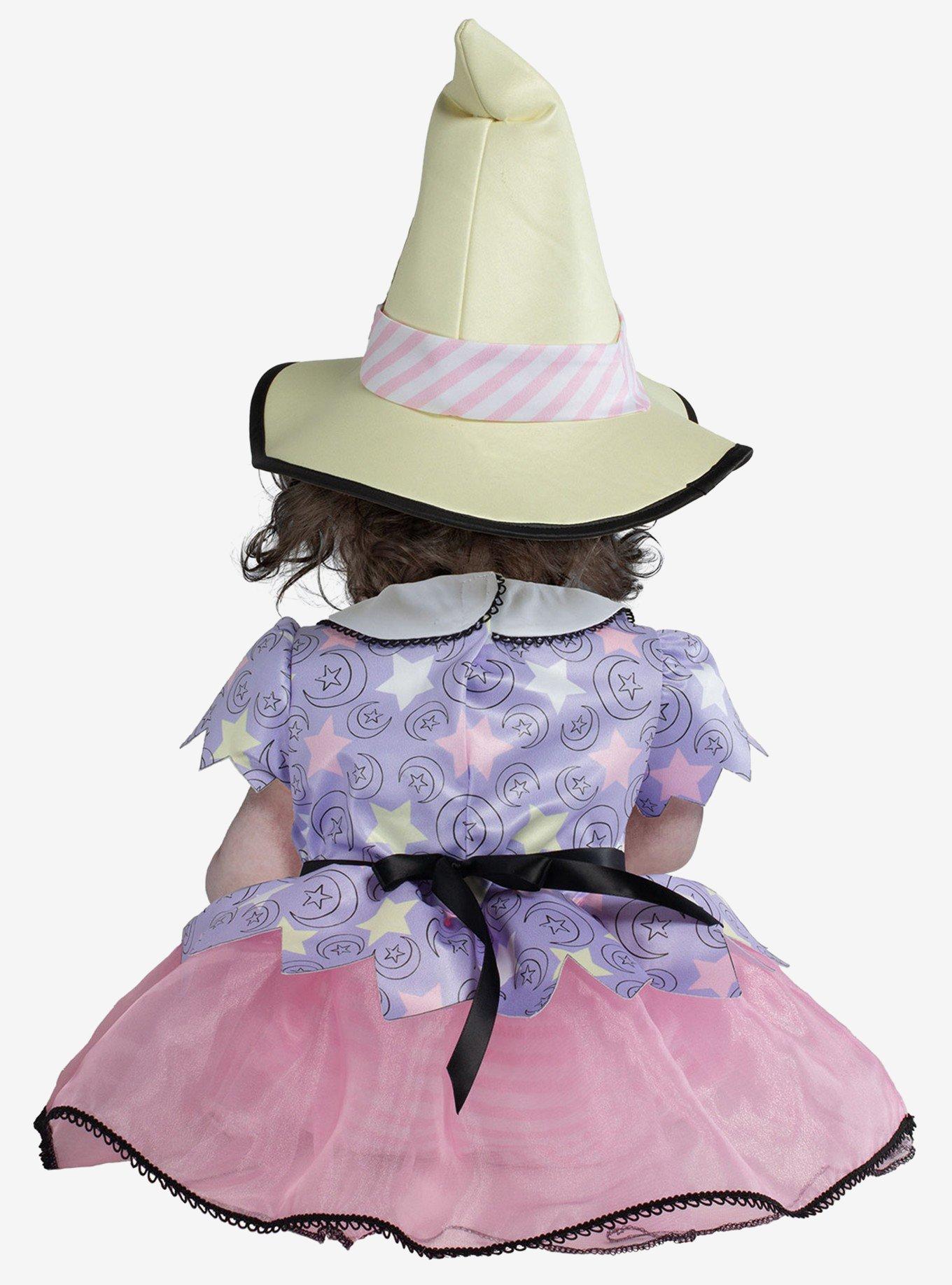 Crescent Moon Witch Infant & Toddler Costume, PINK, alternate