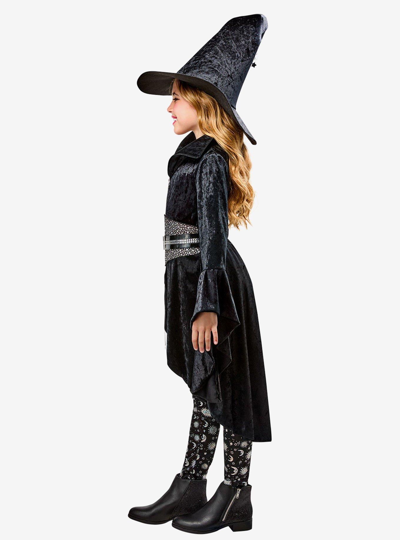 Black Coven Witch Youth Costume, BLACK, alternate