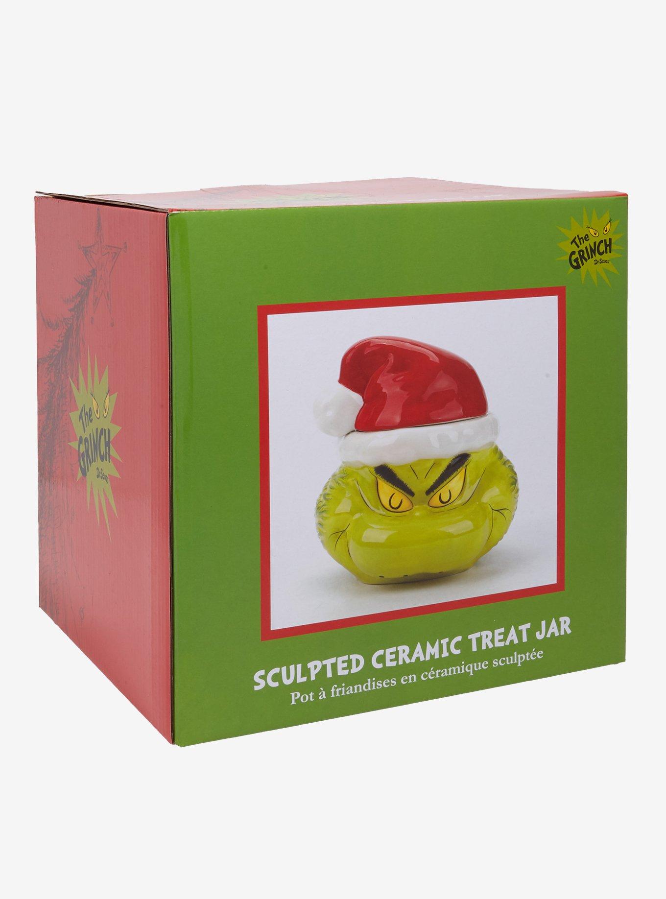 Dr. Seuss How The Grinch Stole Christmas! Santa Grinch Cookie Jar, , alternate