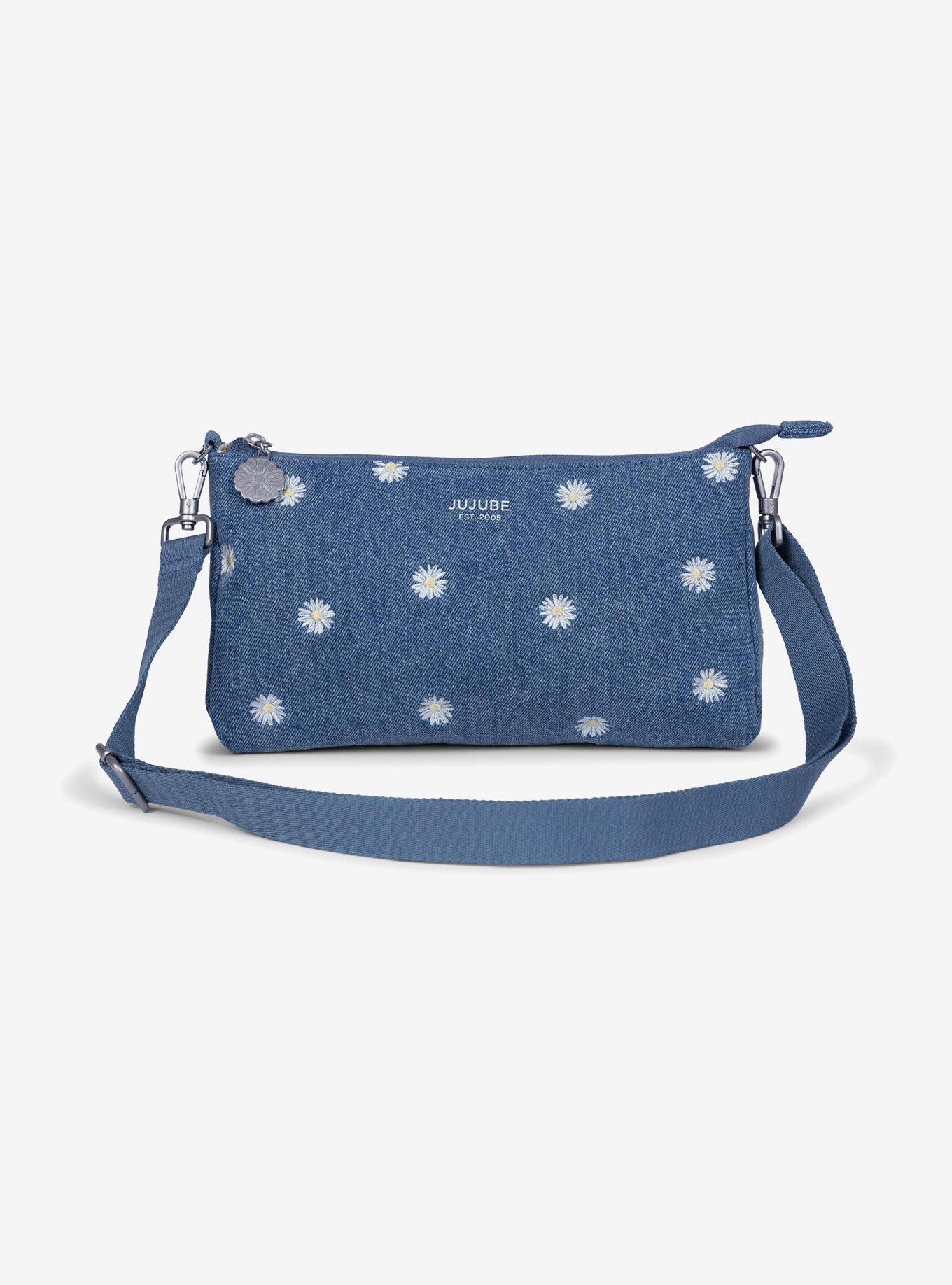 JuJuBe Denim and Daisies 3-piece Pouch Set, , alternate