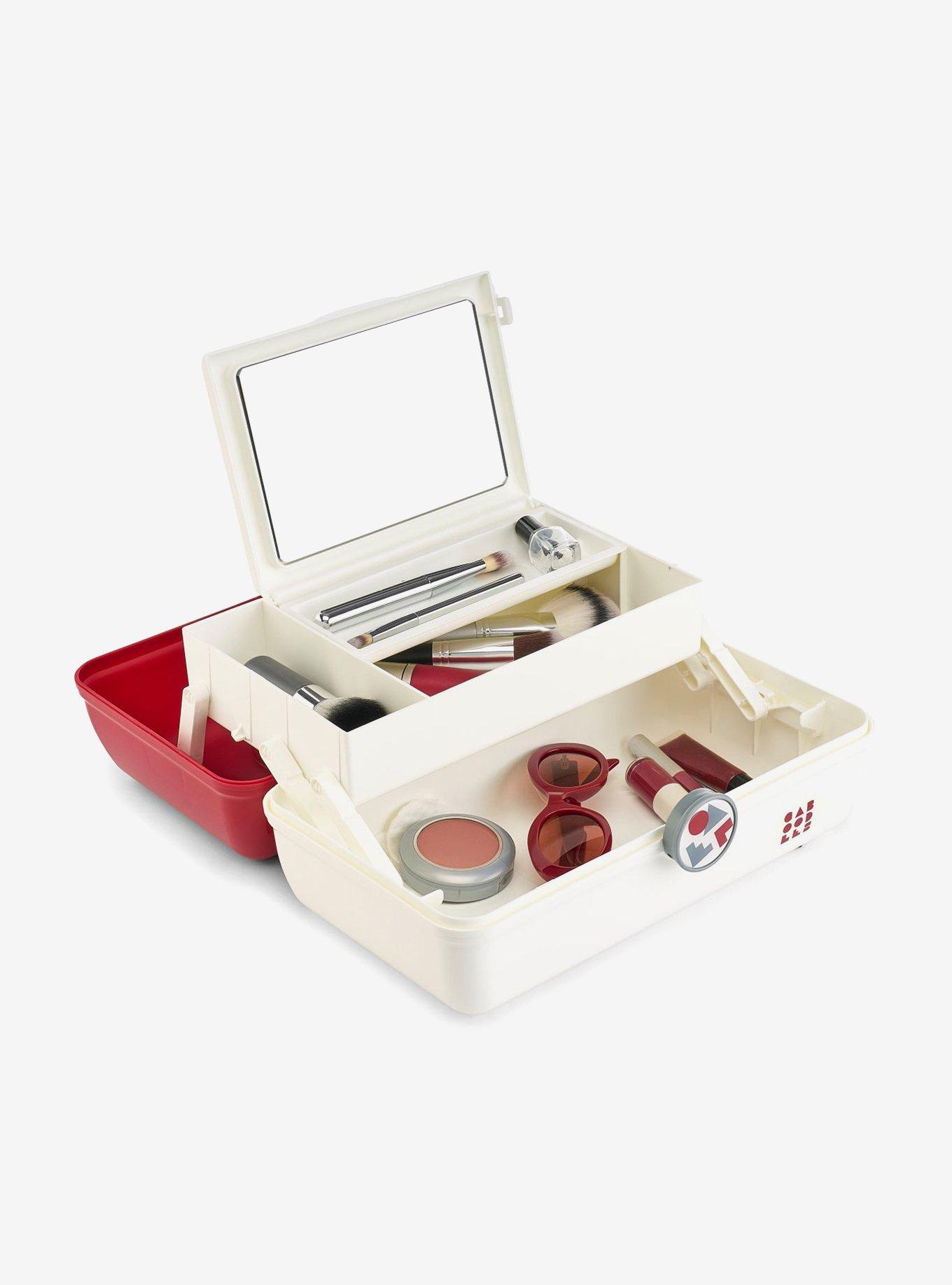 Caboodles School Spirit On-The-Go Girl Crimson Over White, , alternate