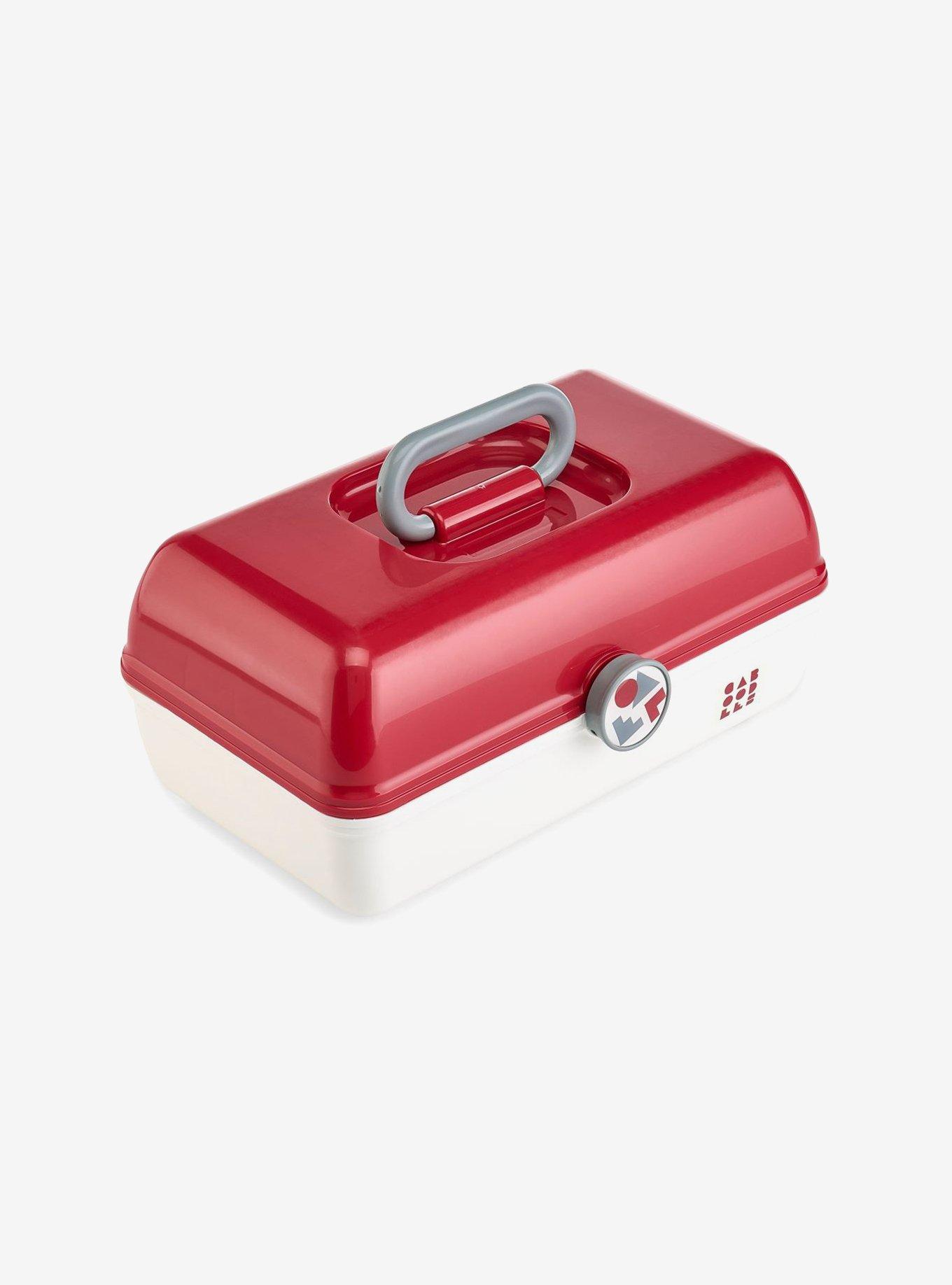 Caboodles School Spirit On-The-Go Girl Crimson Over White, , alternate