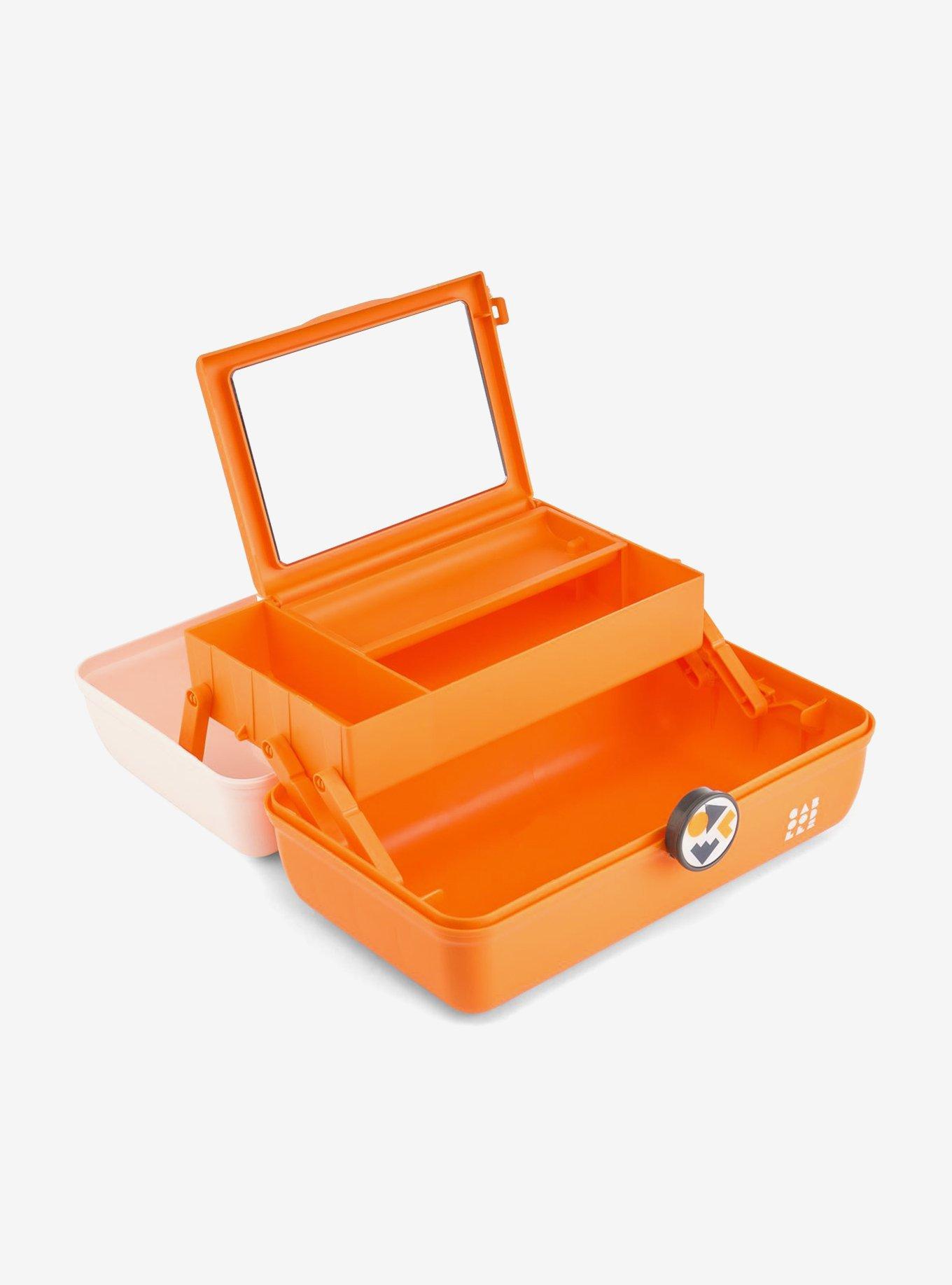 Caboodles School Spirit On-The-Go Girl White Over Orange, , hi-res