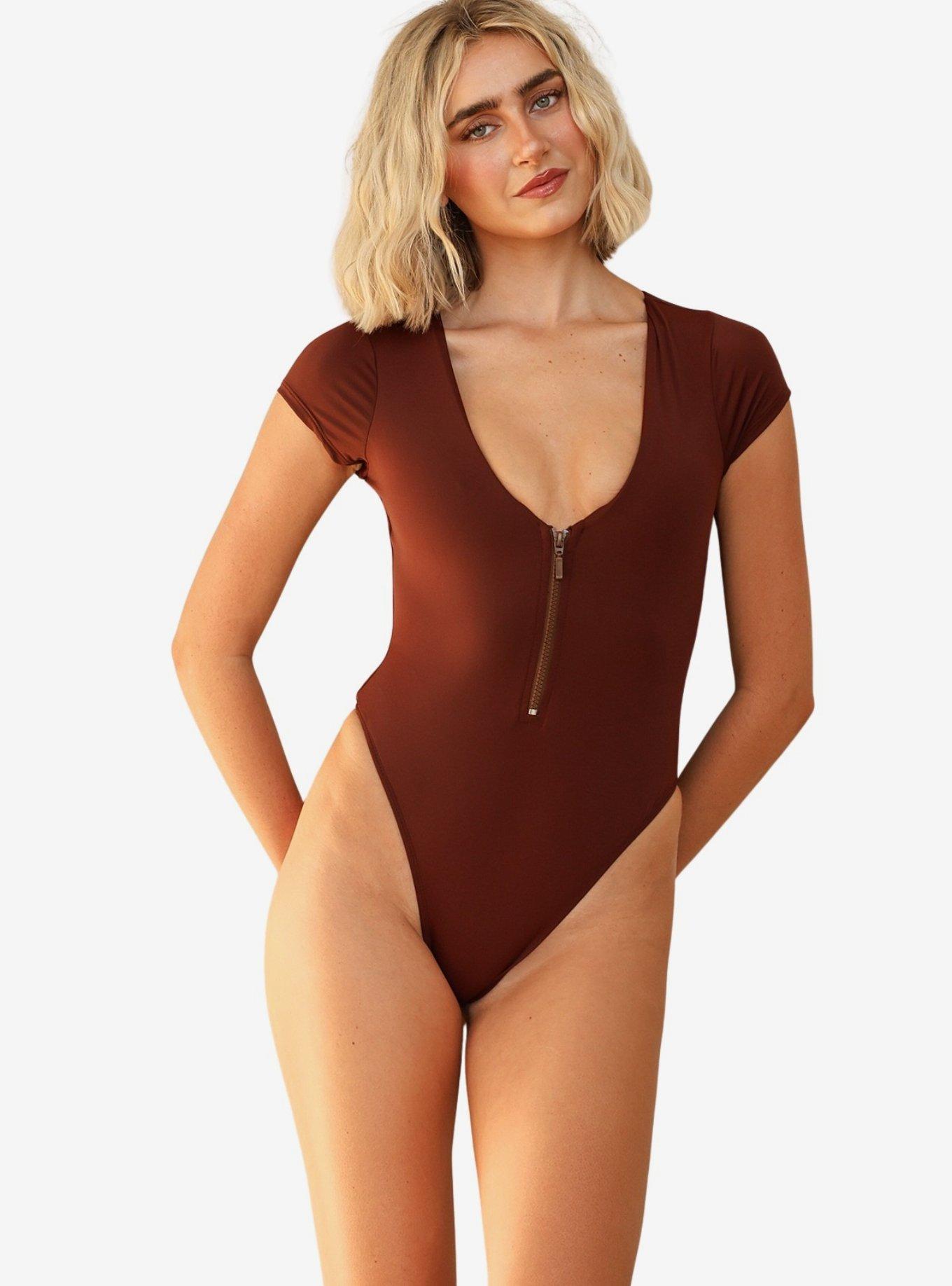 Dippin' Daisy's Lilo One Piece, BROWN, alternate