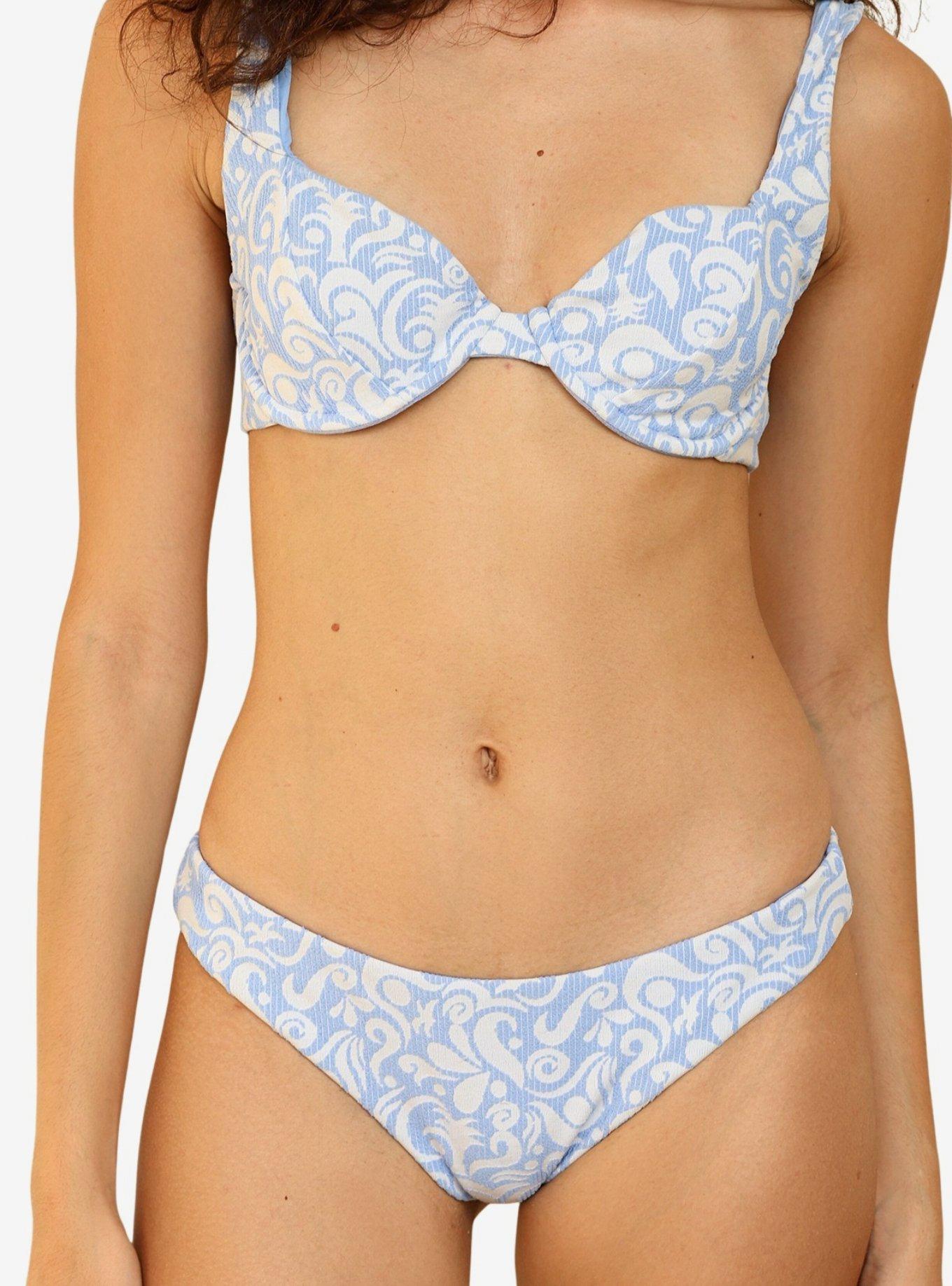 Dippin' Daisy's Nocturnal Cheeky Bikini Bottom, BLUE, alternate