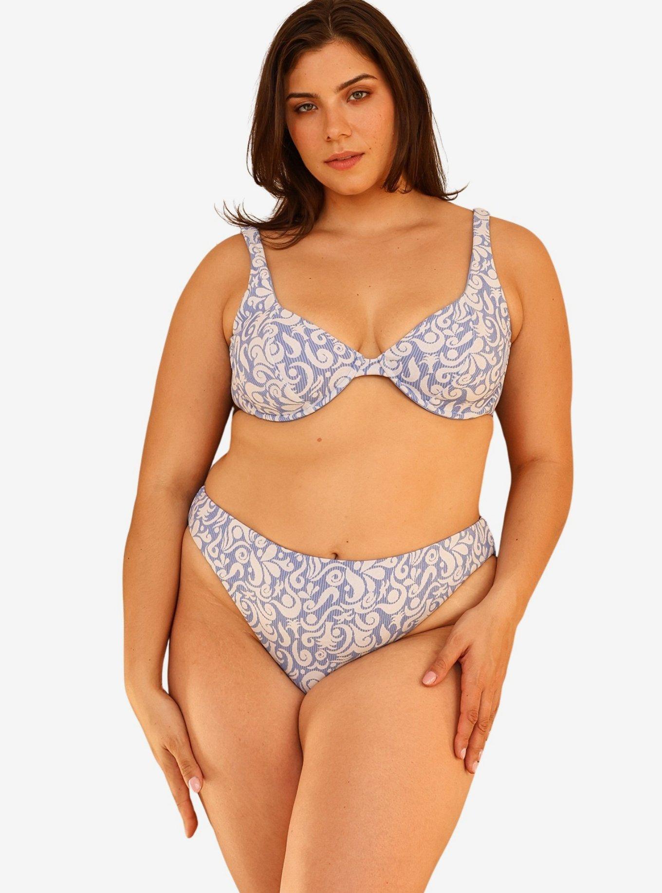 Dippin' Daisy's Nocturnal Cheeky Bikini Bottom, BLUE, alternate