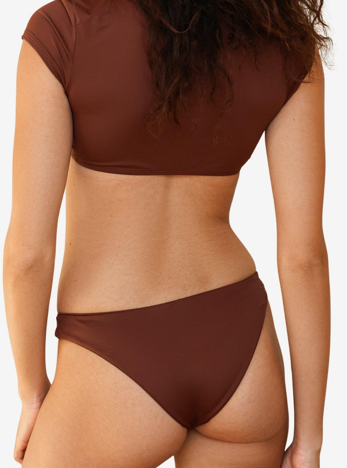 Dippin' Daisy's Nocturnal Cheeky Bikini Bottom, BROWN, alternate