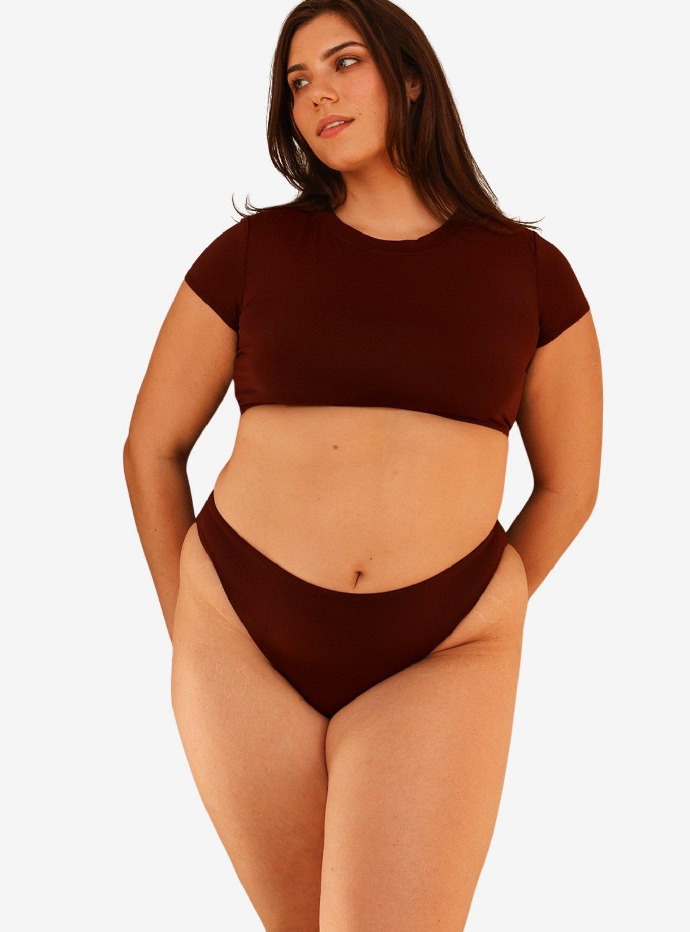 Dippin' Daisy's Nocturnal Cheeky Bikini Bottom, BROWN, alternate