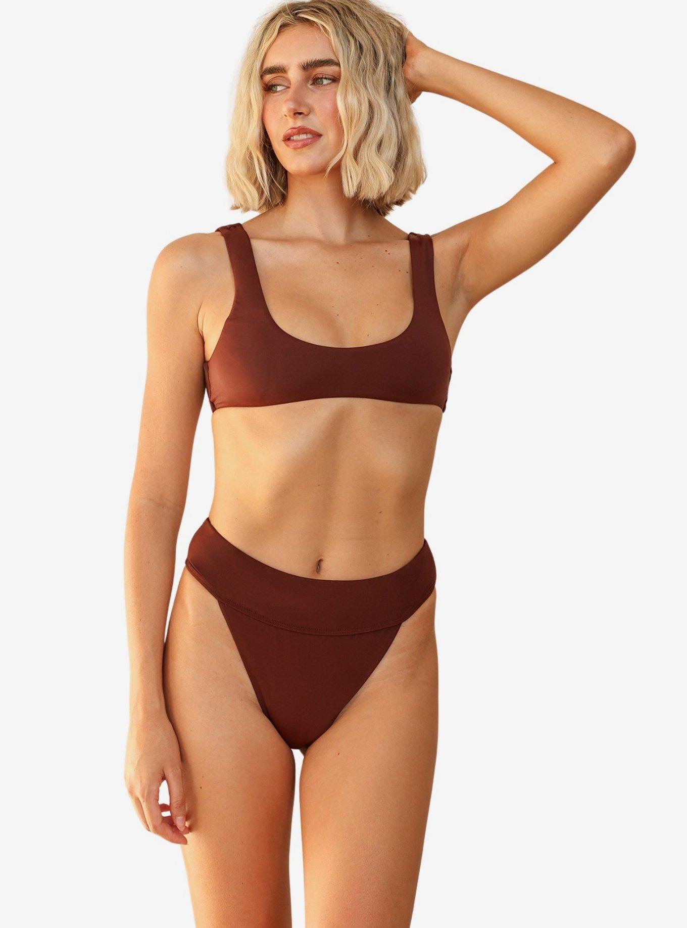 Dippin' Daisy's Sunny Bralette Top, BROWN, alternate