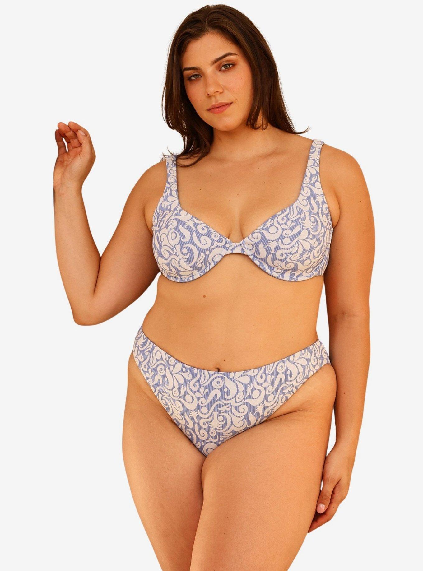 Dippin' Daisy's Sofia Underwire Bikini Top, BLUE, alternate