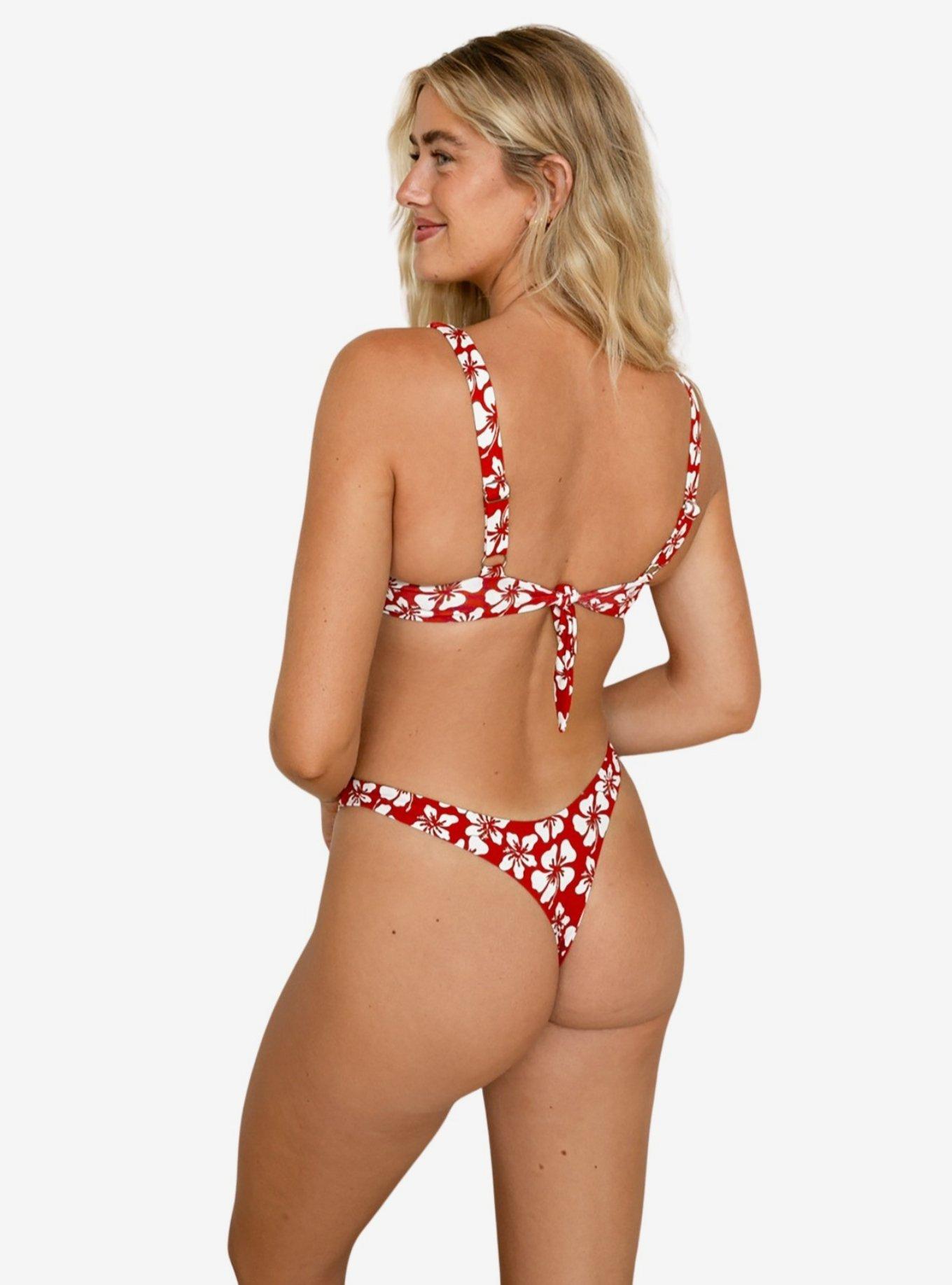 Dippin' Daisy's Sofia Underwire Bikini Top, RED, alternate