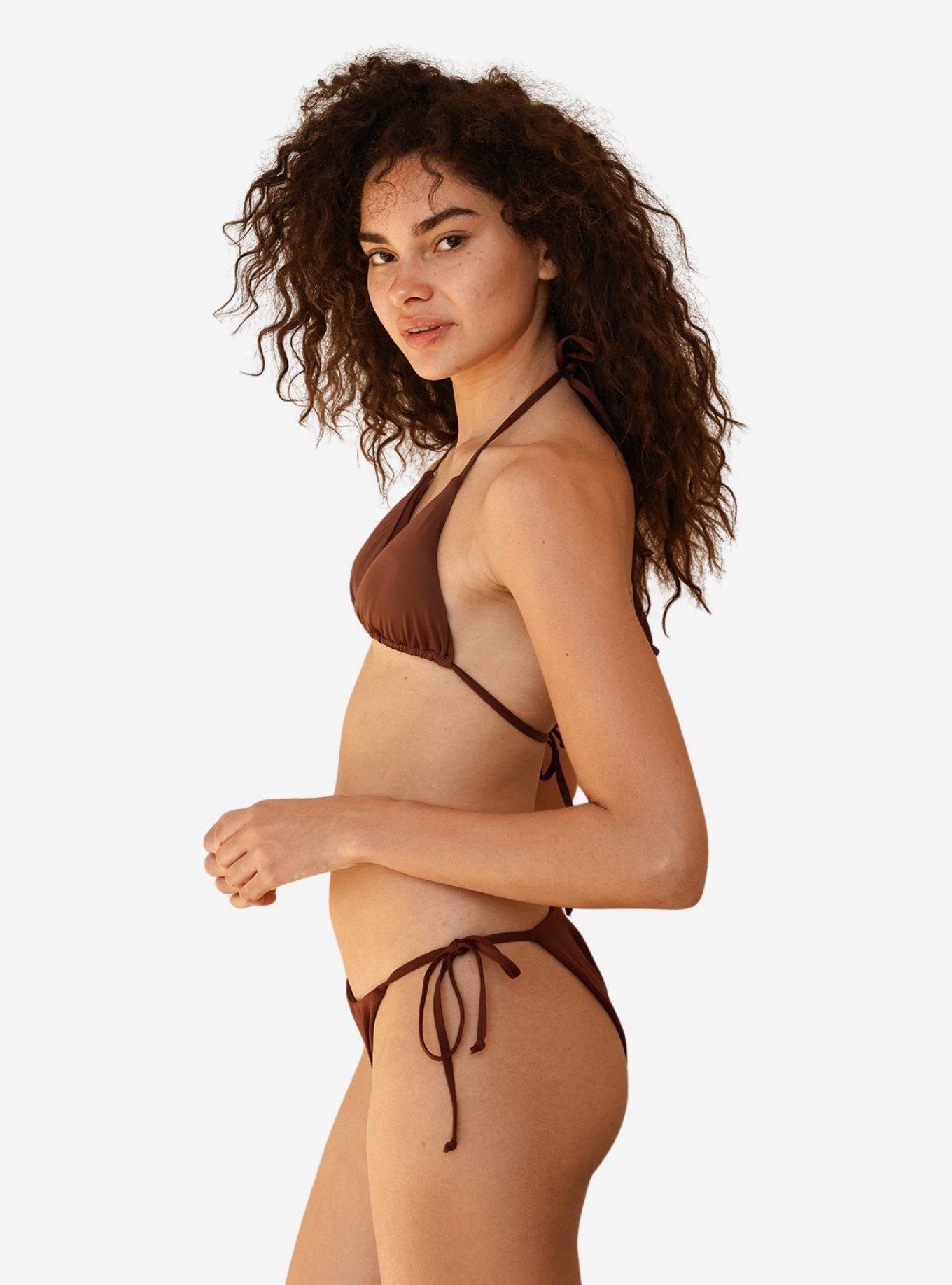 Dippin' Daisy's Palm Tie Back Triangle Bikini Top, , hi-res