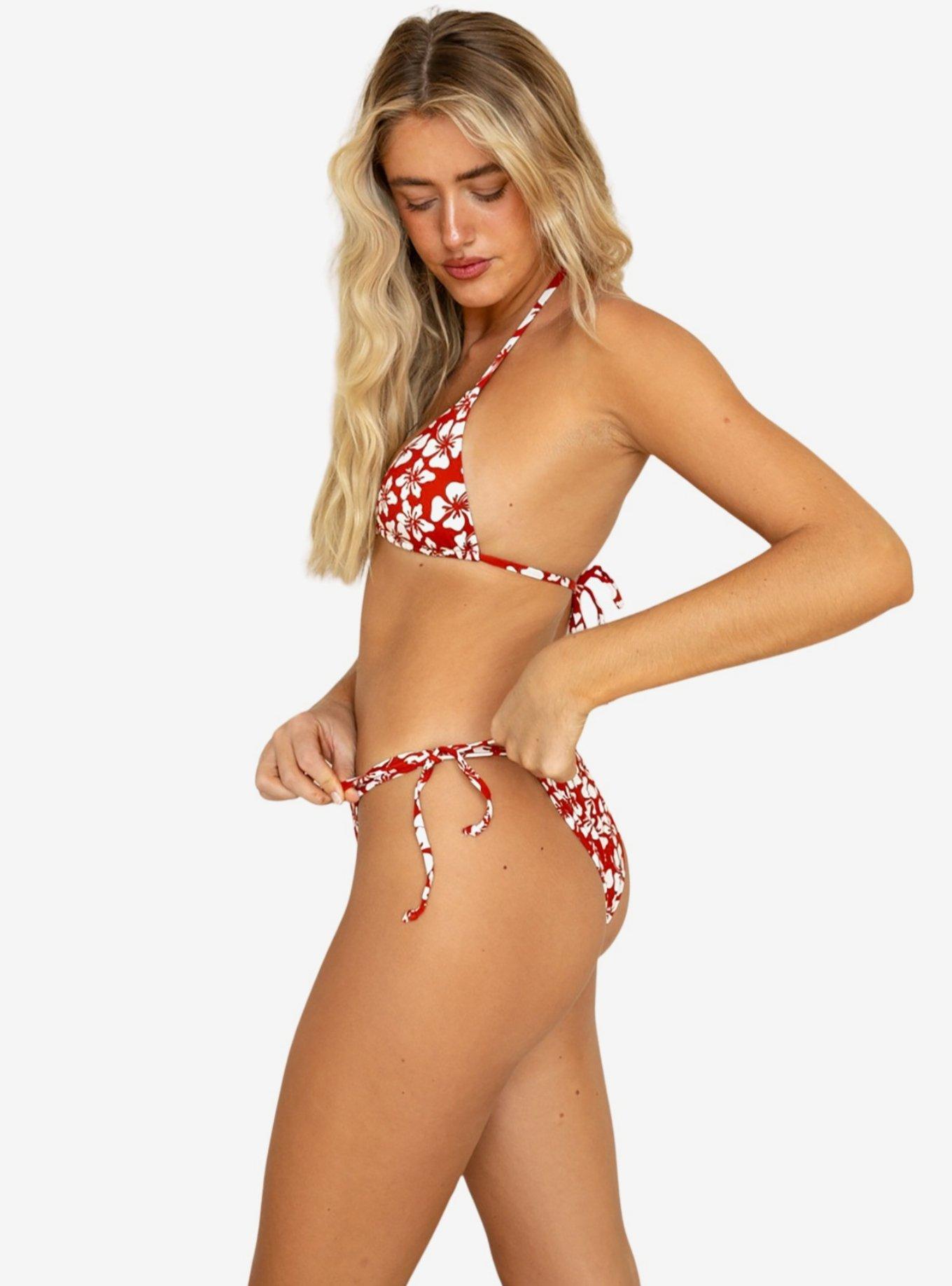 Dippin' Daisy's Palm Tie Back Triangle Bikini Top, , hi-res