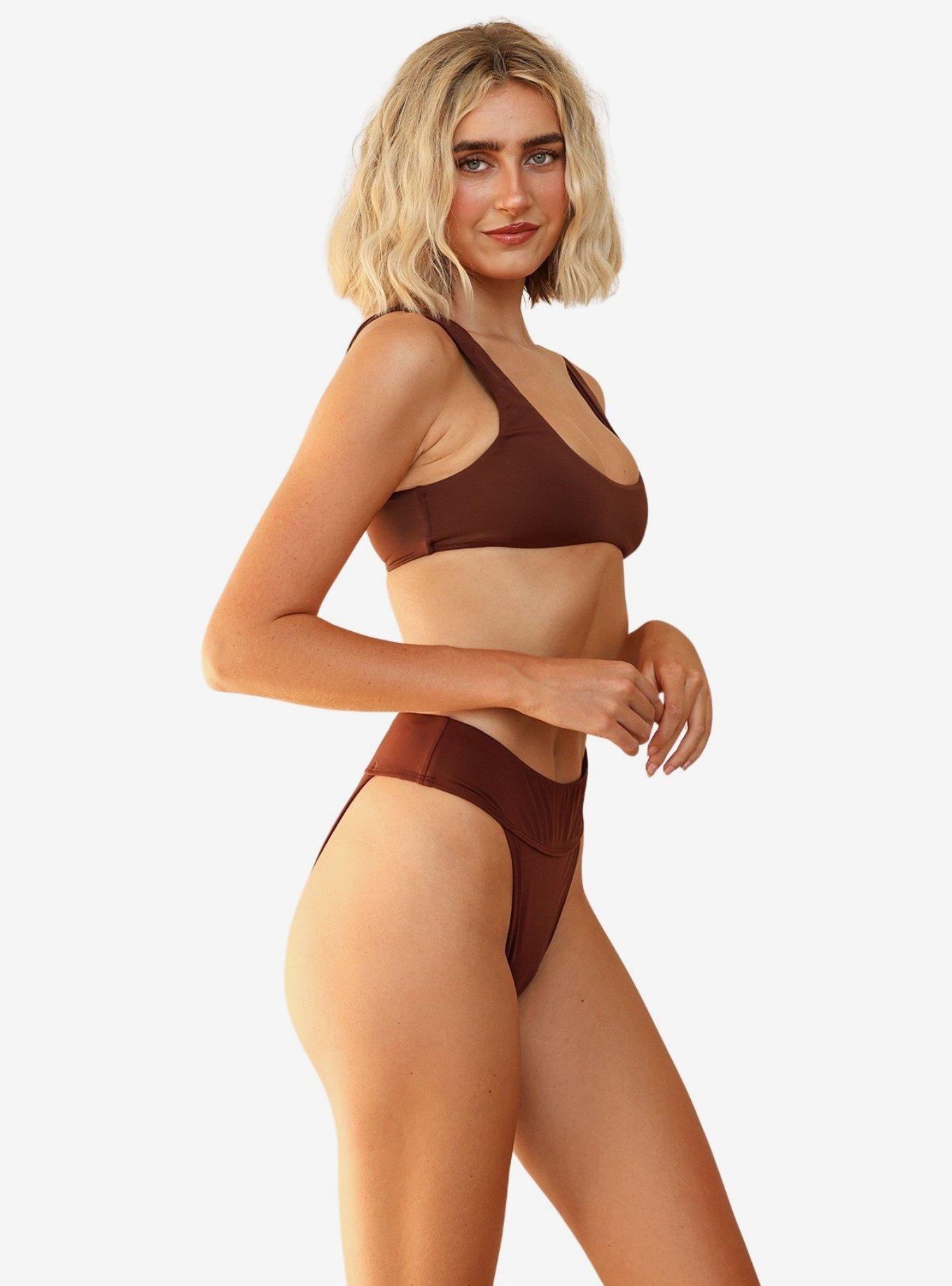 Dippin' Daisy's Sydney Cheeky Bikini Bottom, BROWN, alternate