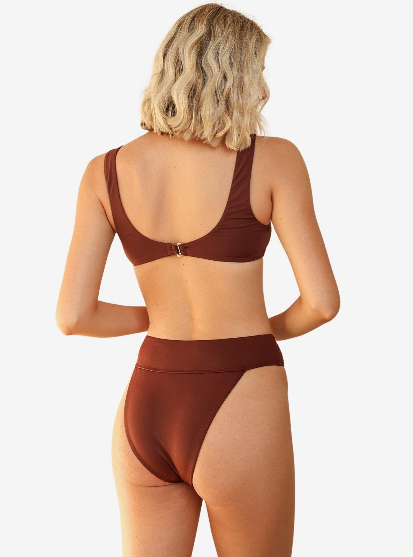 Dippin' Daisy's Sydney Cheeky Bikini Bottom, BROWN, alternate