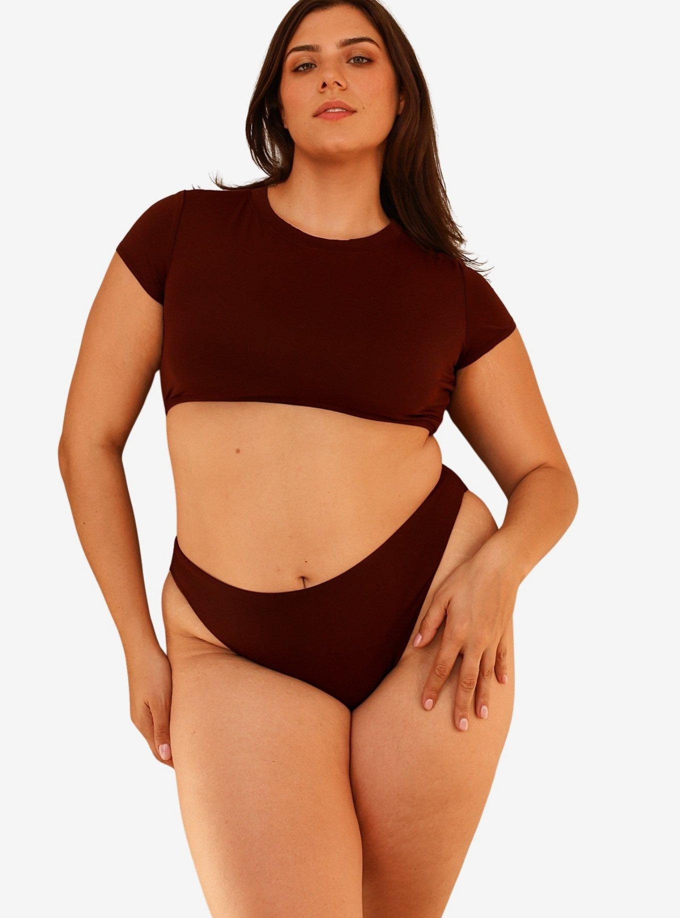 Dippin' Daisy's Joni Crop Top, BROWN, alternate
