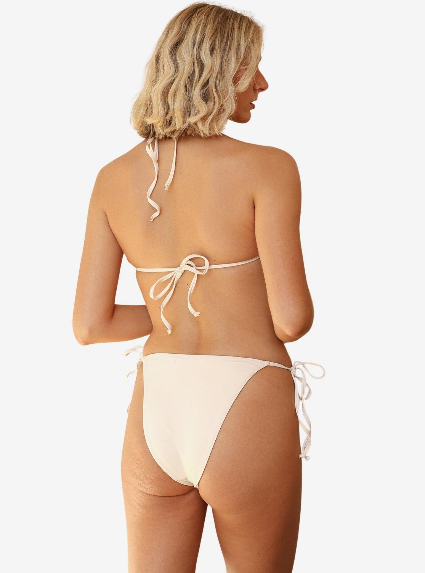 Dippin' Daisy's Mia Cheeky Bikini Bottom, BRIGHT WHITE, alternate
