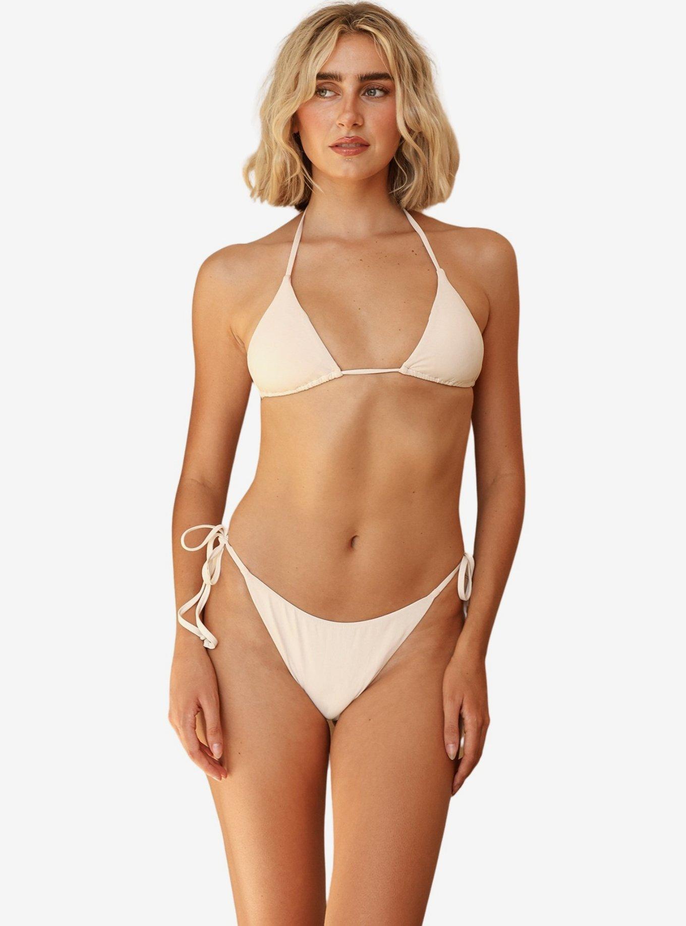 Dippin' Daisy's Mia Cheeky Bikini Bottom, BRIGHT WHITE, alternate