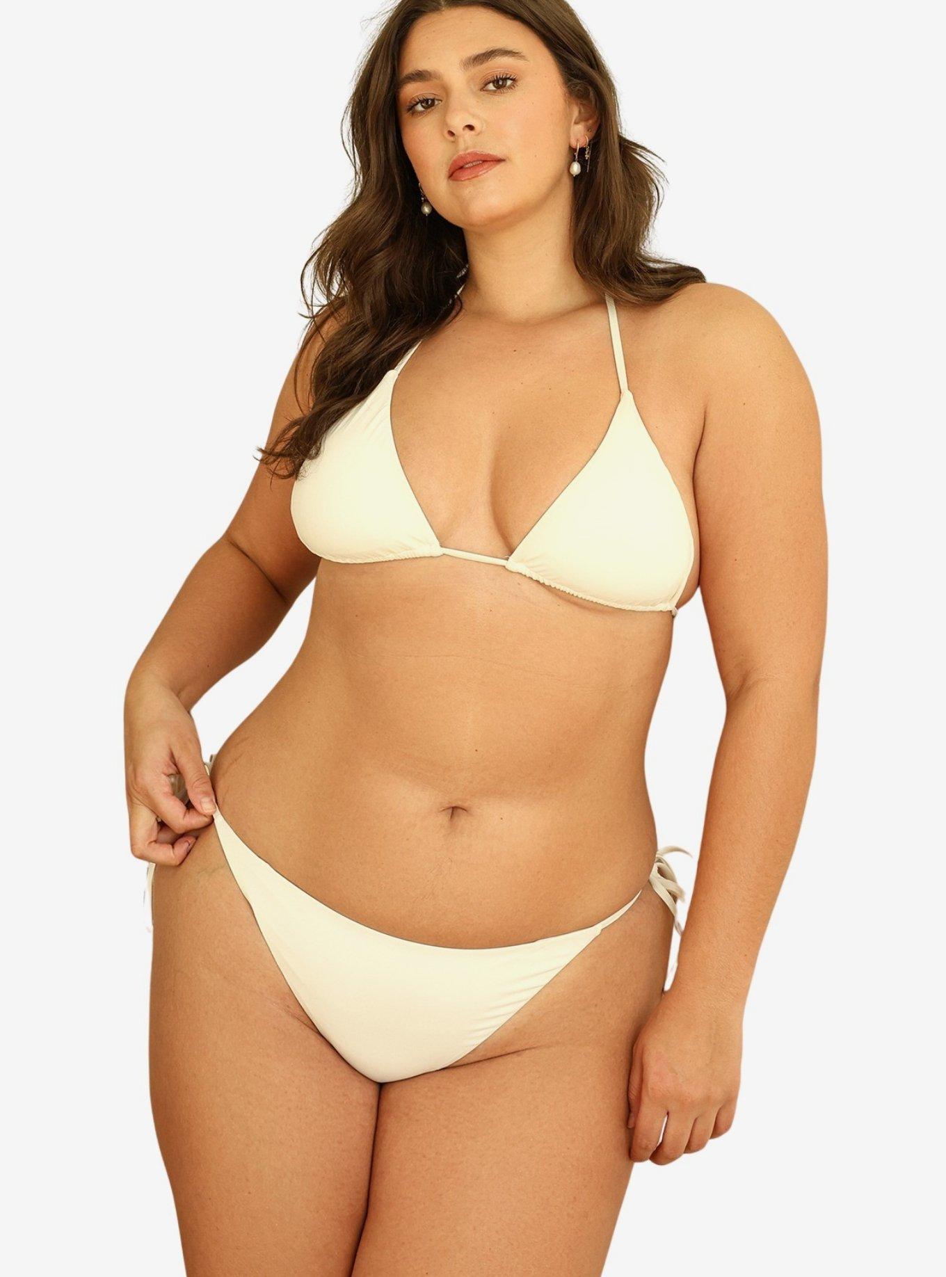 Dippin' Daisy's Mia Cheeky Bikini Bottom, BRIGHT WHITE, alternate