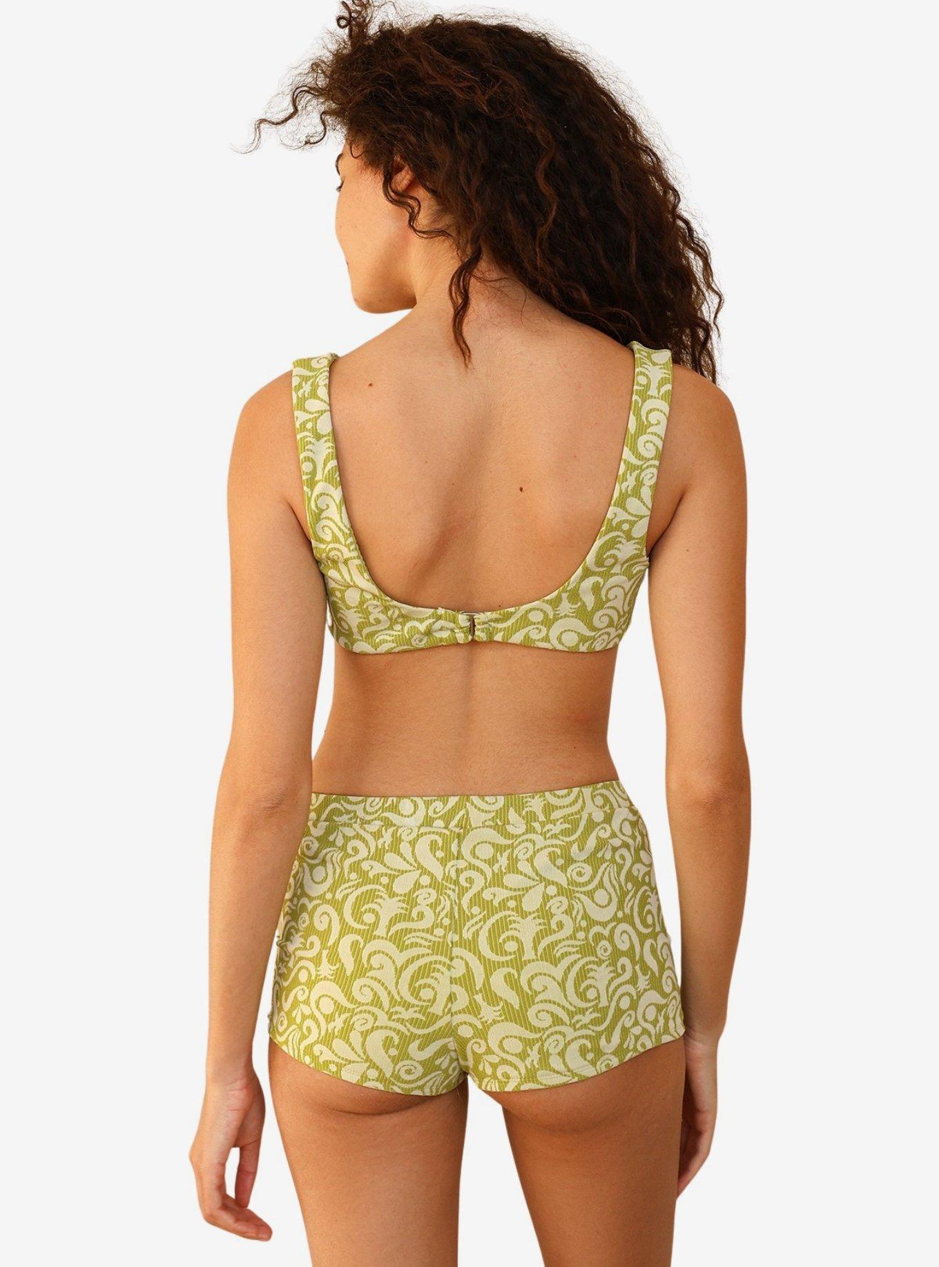 Dippin' Daisy's Farrah Elastic Waist Shorts, GREEN, alternate