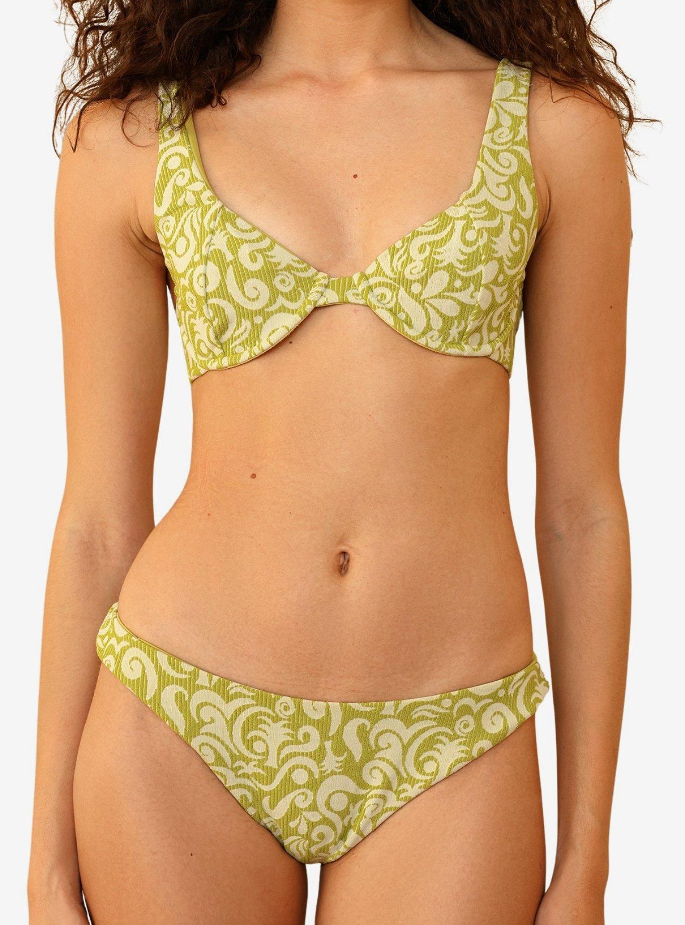 Dippin' Daisy's Sofia Underwire Bikini Top, GREEN, alternate
