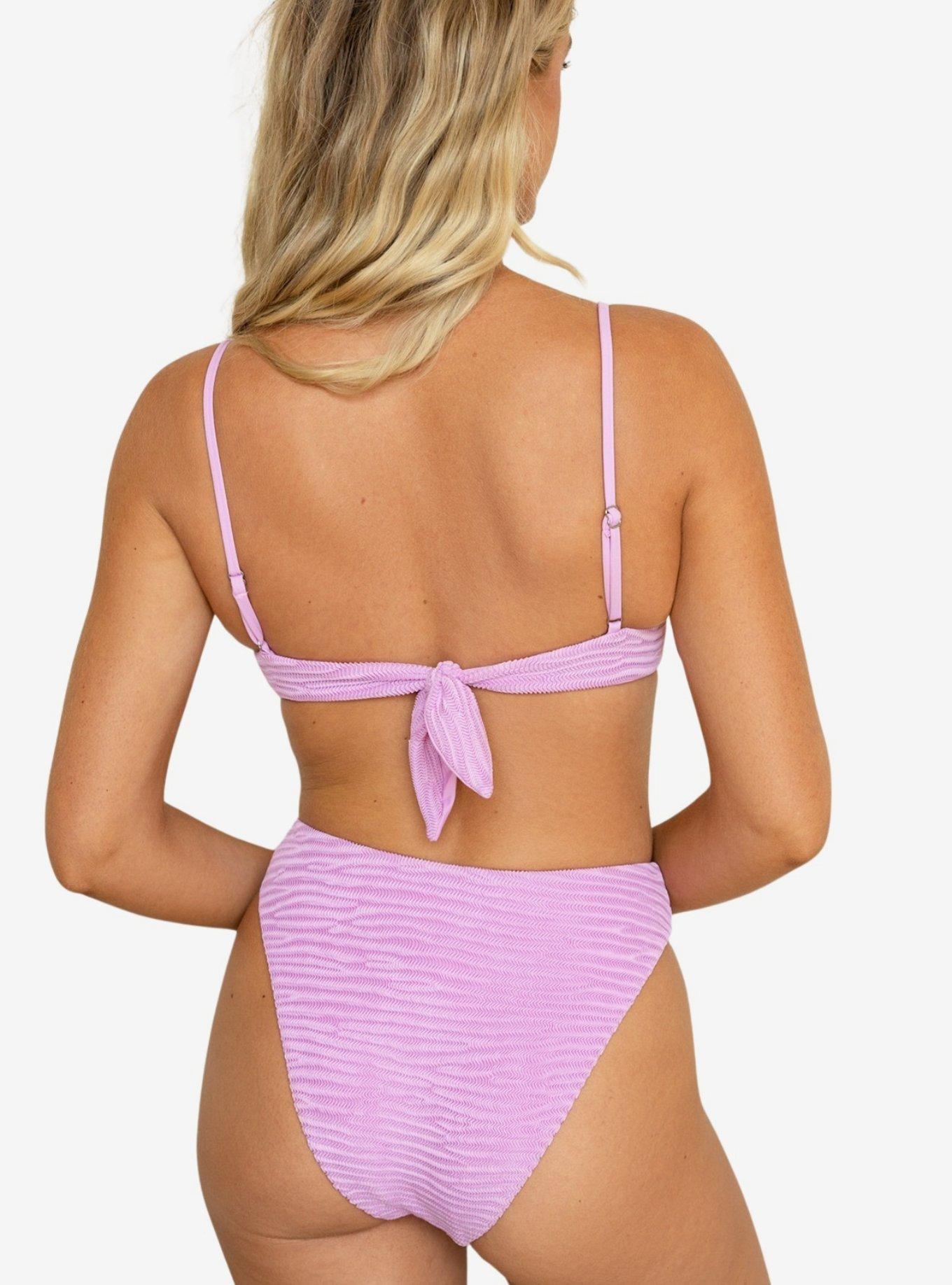 Dippin' Daisy's Seashore High Waist Cheeky Bikini Bottom, PINK, alternate