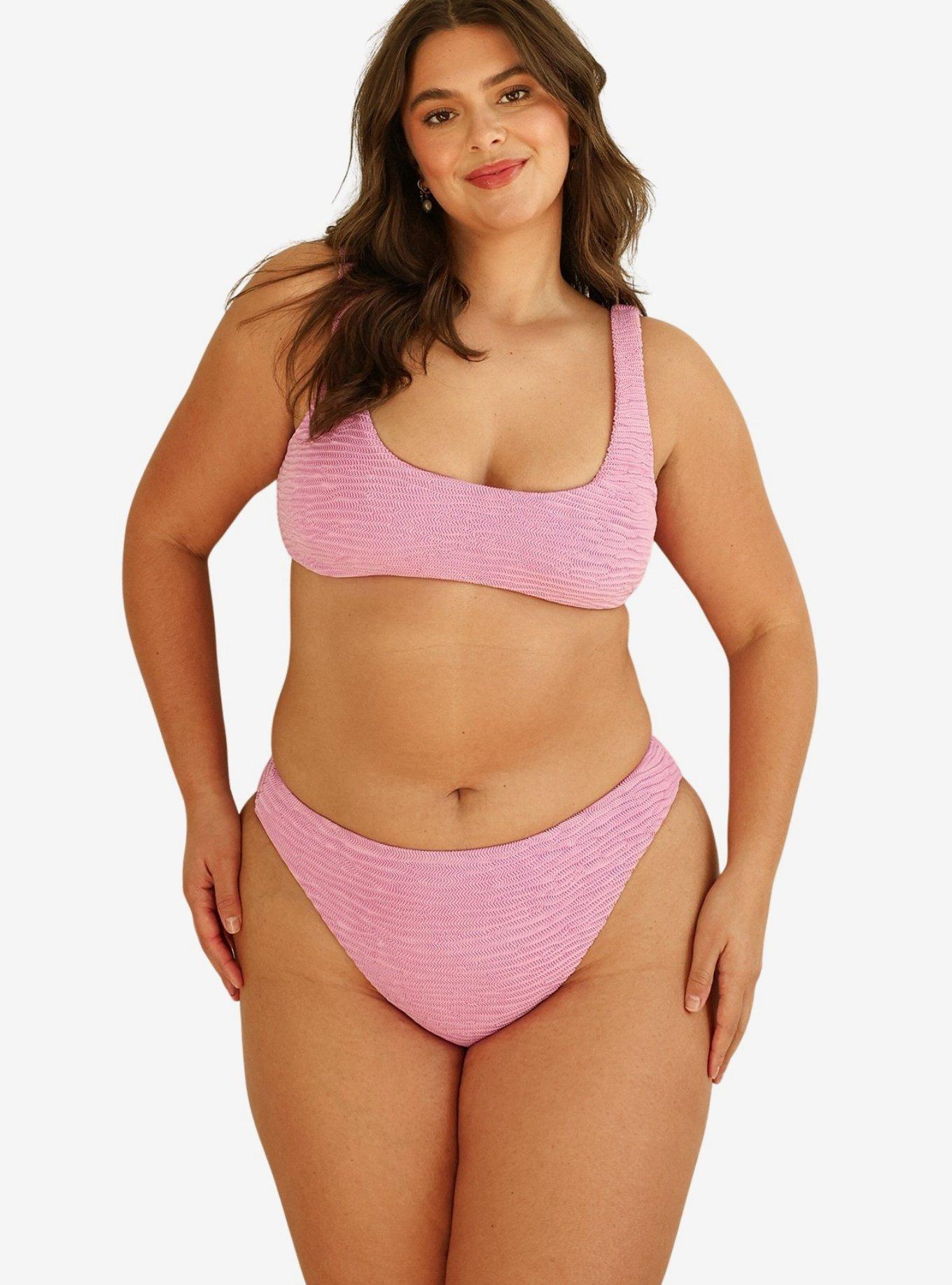 Dippin' Daisy's Seashore High Waist Cheeky Bikini Bottom, PINK, alternate