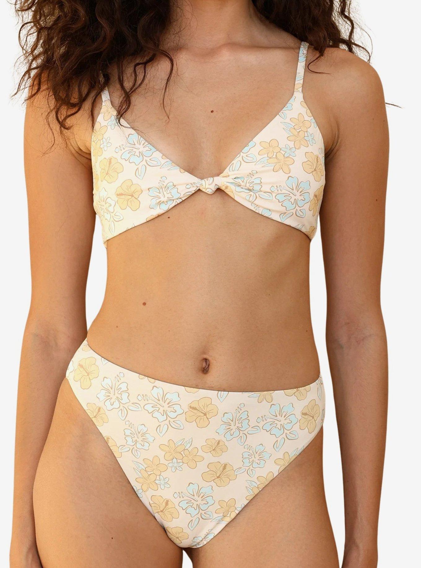 Dippin' Daisy's Seashore High Waist Cheeky Bikini Bottom, BRIGHT YELLOW, alternate