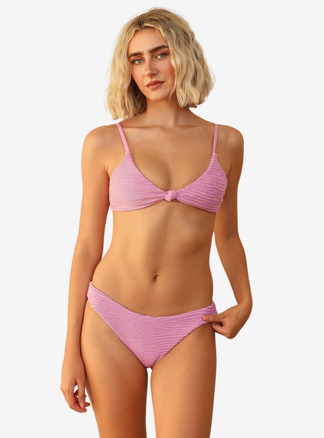 Dippin' Daisy's Nocturnal Cheeky Bikini Bottom, PINK, alternate