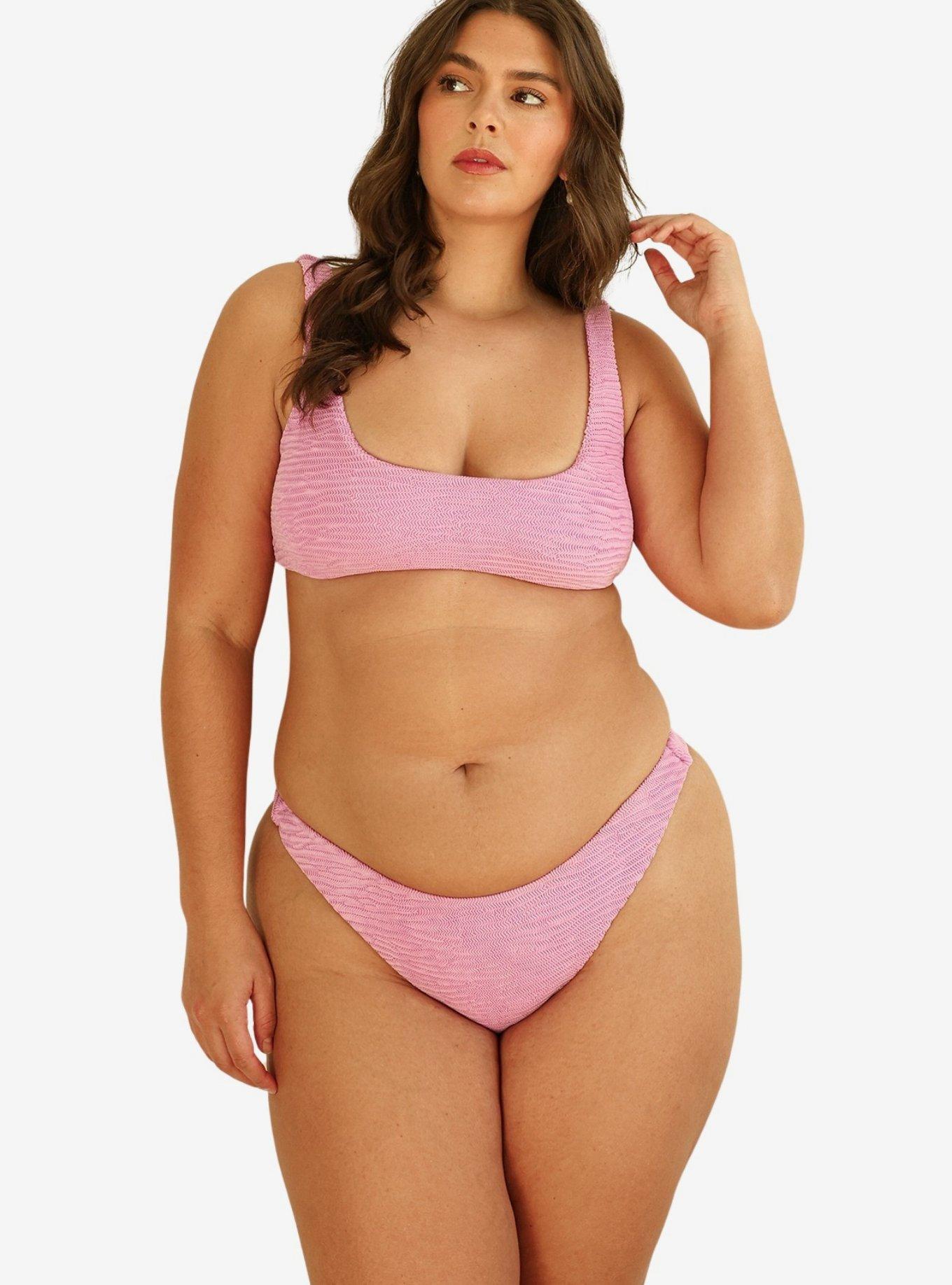 Dippin' Daisy's Seaport Thong Bikini Bottom, PINK, alternate