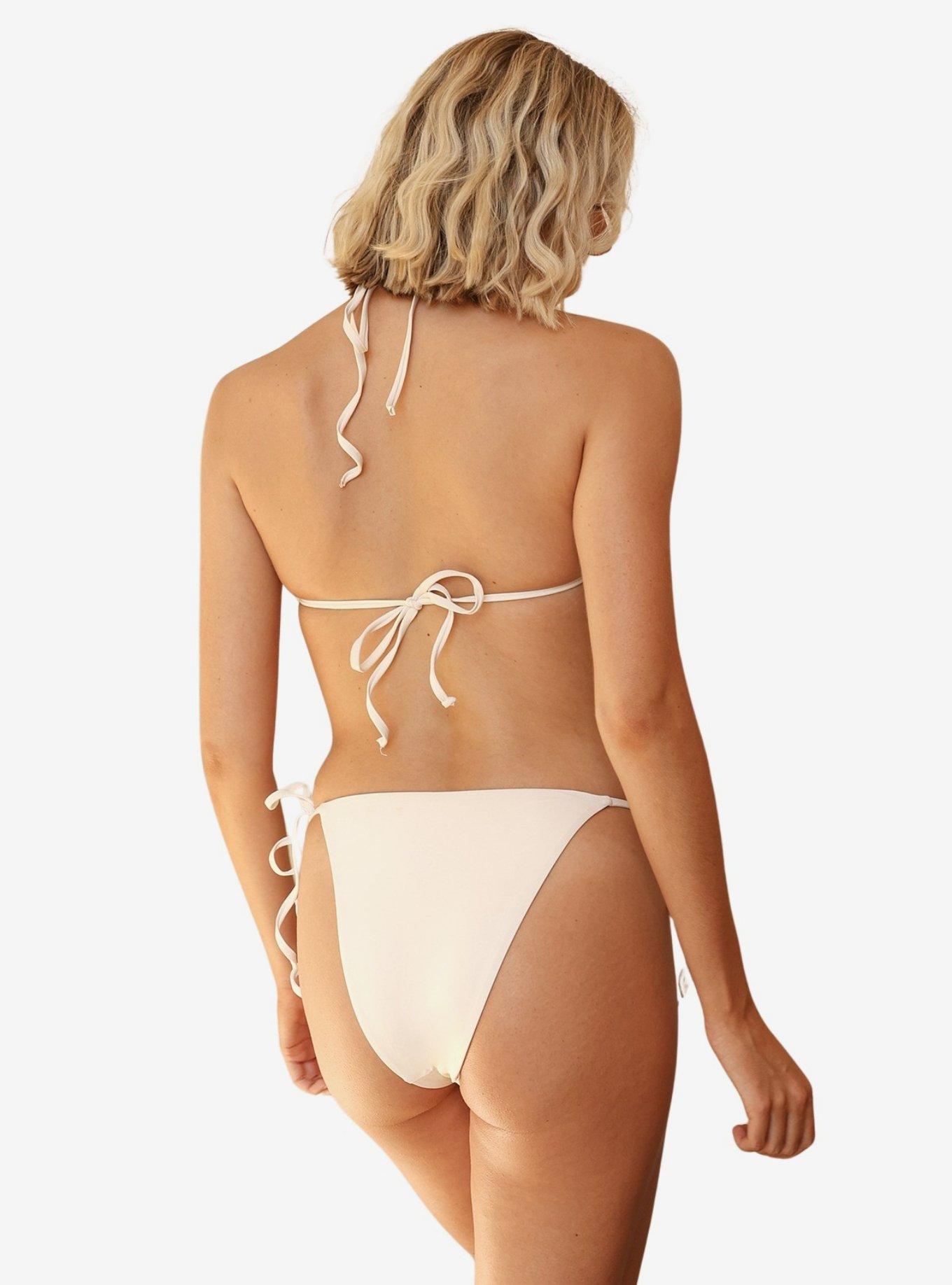 Dippin' Daisy's Palm Triangle Bikini Top, BRIGHT WHITE, alternate