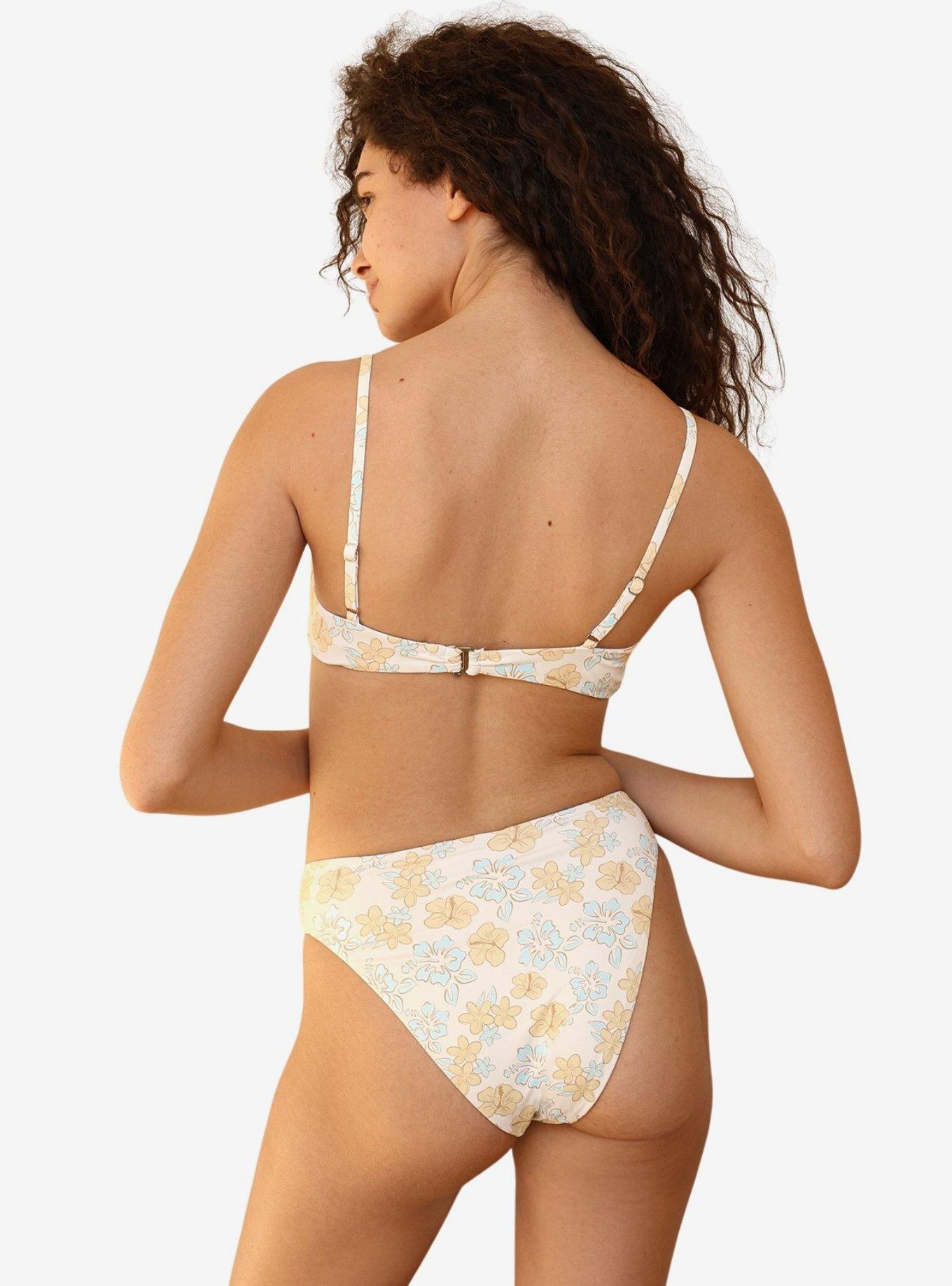 Dippin' Daisy's Zen Knotted Triangle Bikini Top, BRIGHT YELLOW, alternate