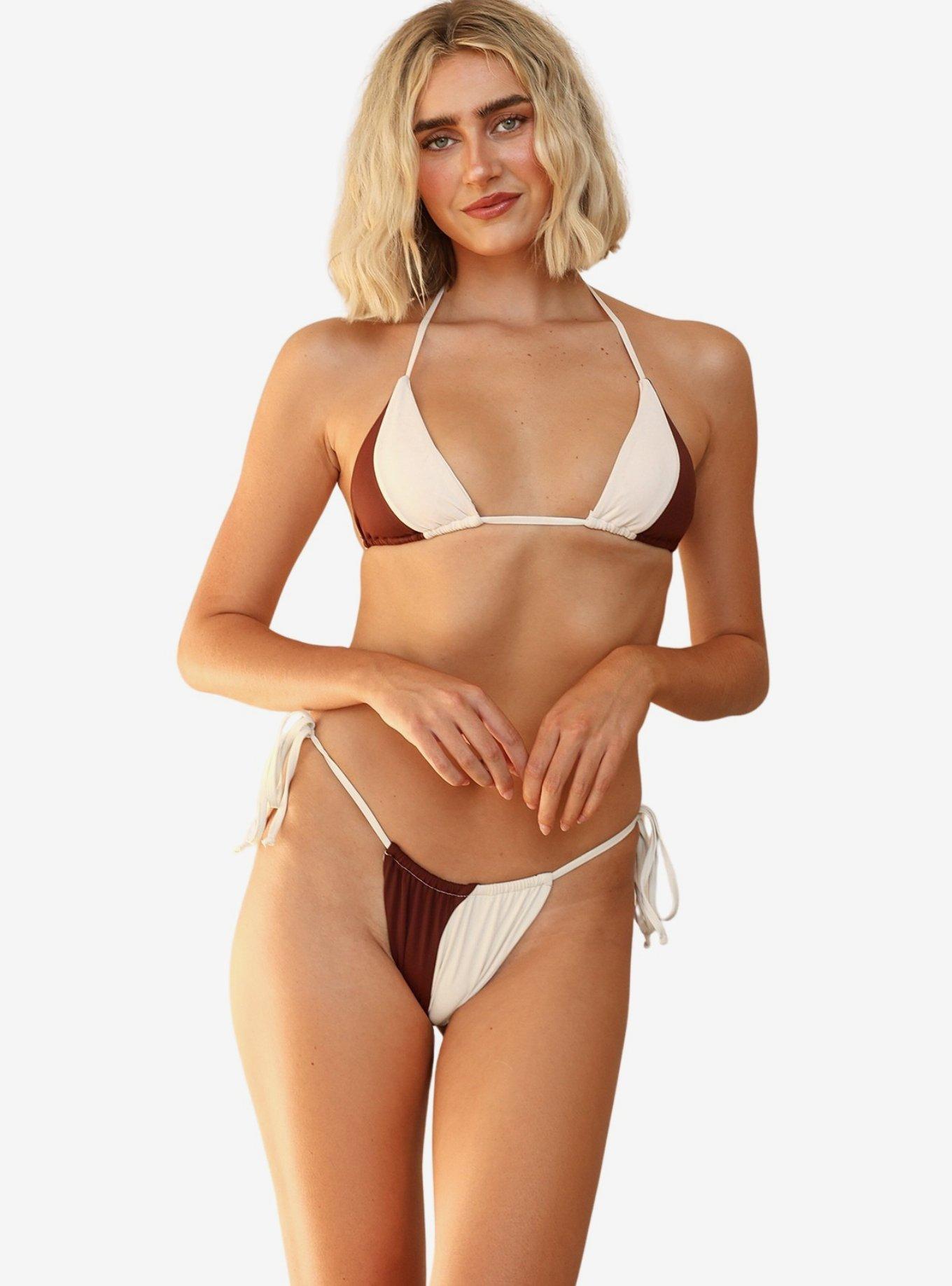 Dippin' Daisy's Eve Cheeky Bikini Bottom, BROWN, alternate