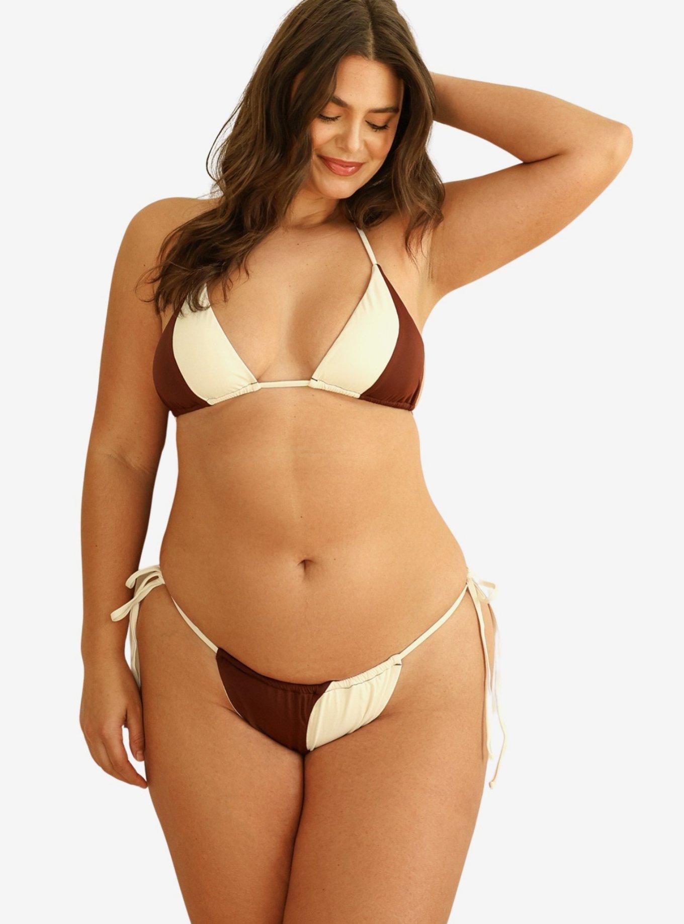 Dippin' Daisy's Eve Cheeky Bikini Bottom, BROWN, alternate