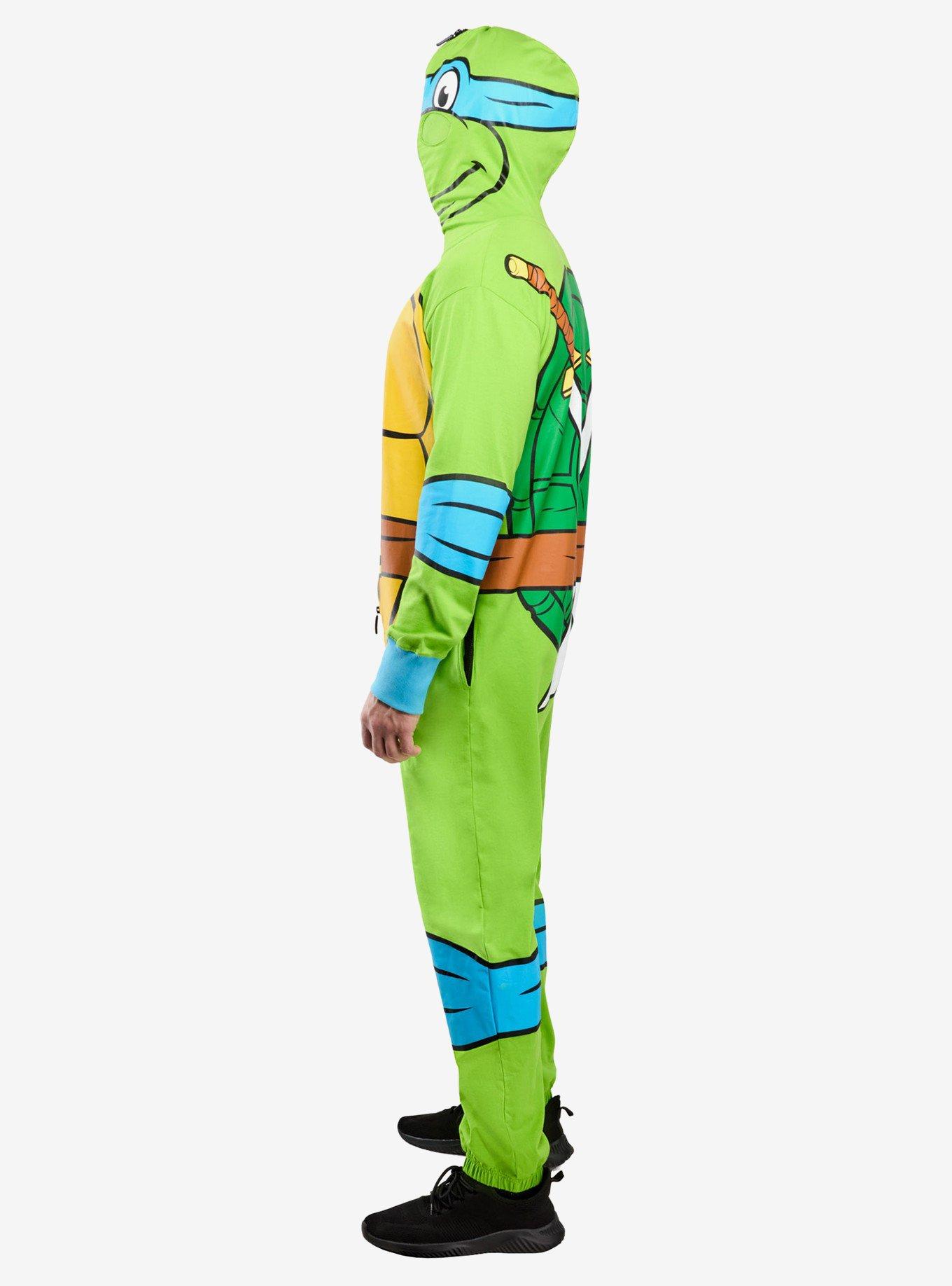 Teenage Mutant Ninja Turtles Leonardo Hooded Zipsters Costume, GREEN, alternate
