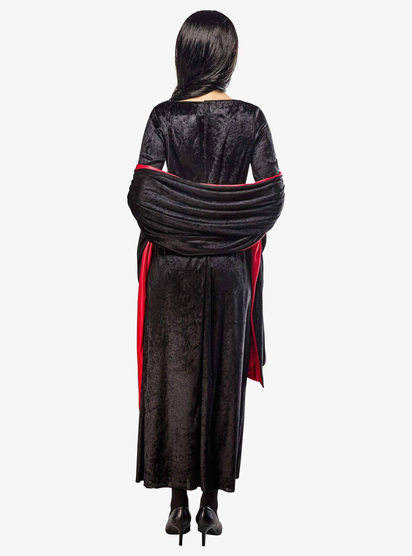 Wednesday Nevermore Academy Morticia Dress, BLACK, alternate