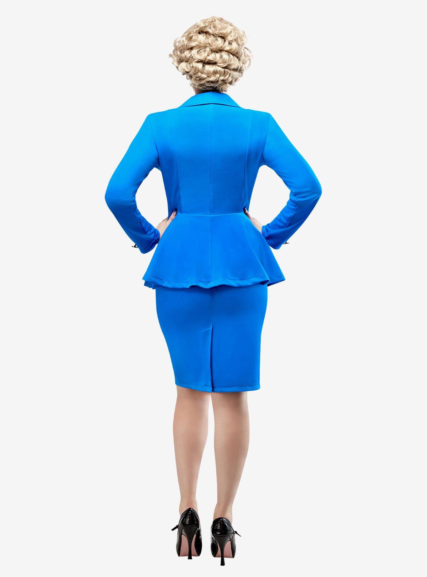 The Golden Girls Rose Costume with Wig, BLUE, alternate