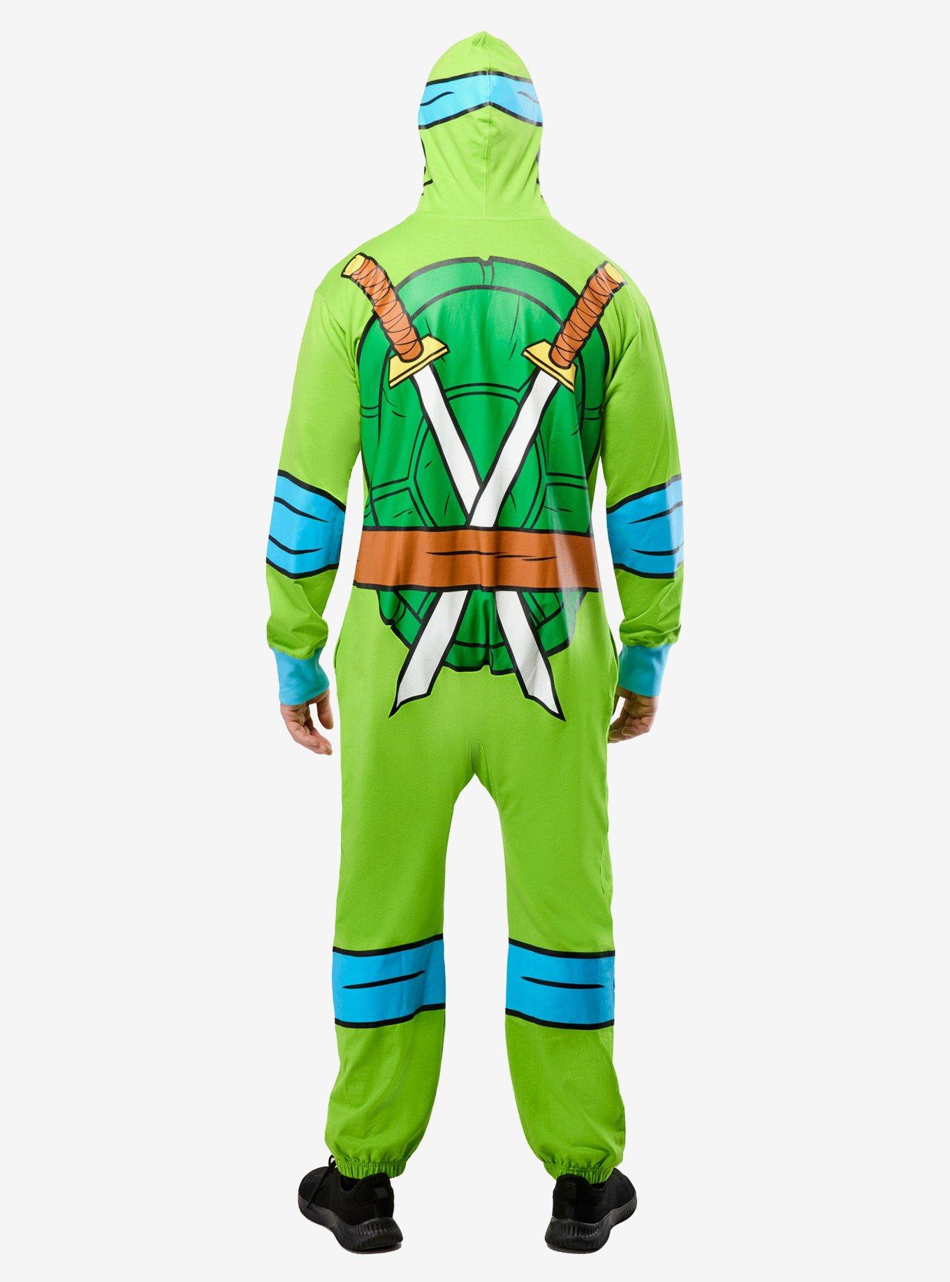 Teenage Mutant Ninja Turtles Leonardo Hooded Zipsters Costume, GREEN, alternate