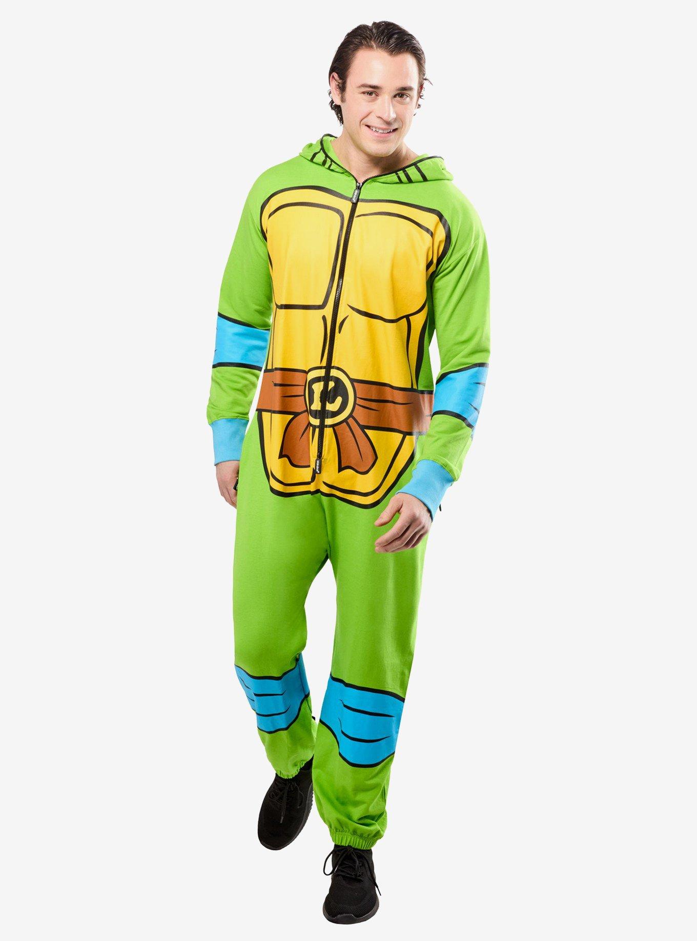 Teenage Mutant Ninja Turtles Leonardo Hooded Zipsters Costume, GREEN, alternate