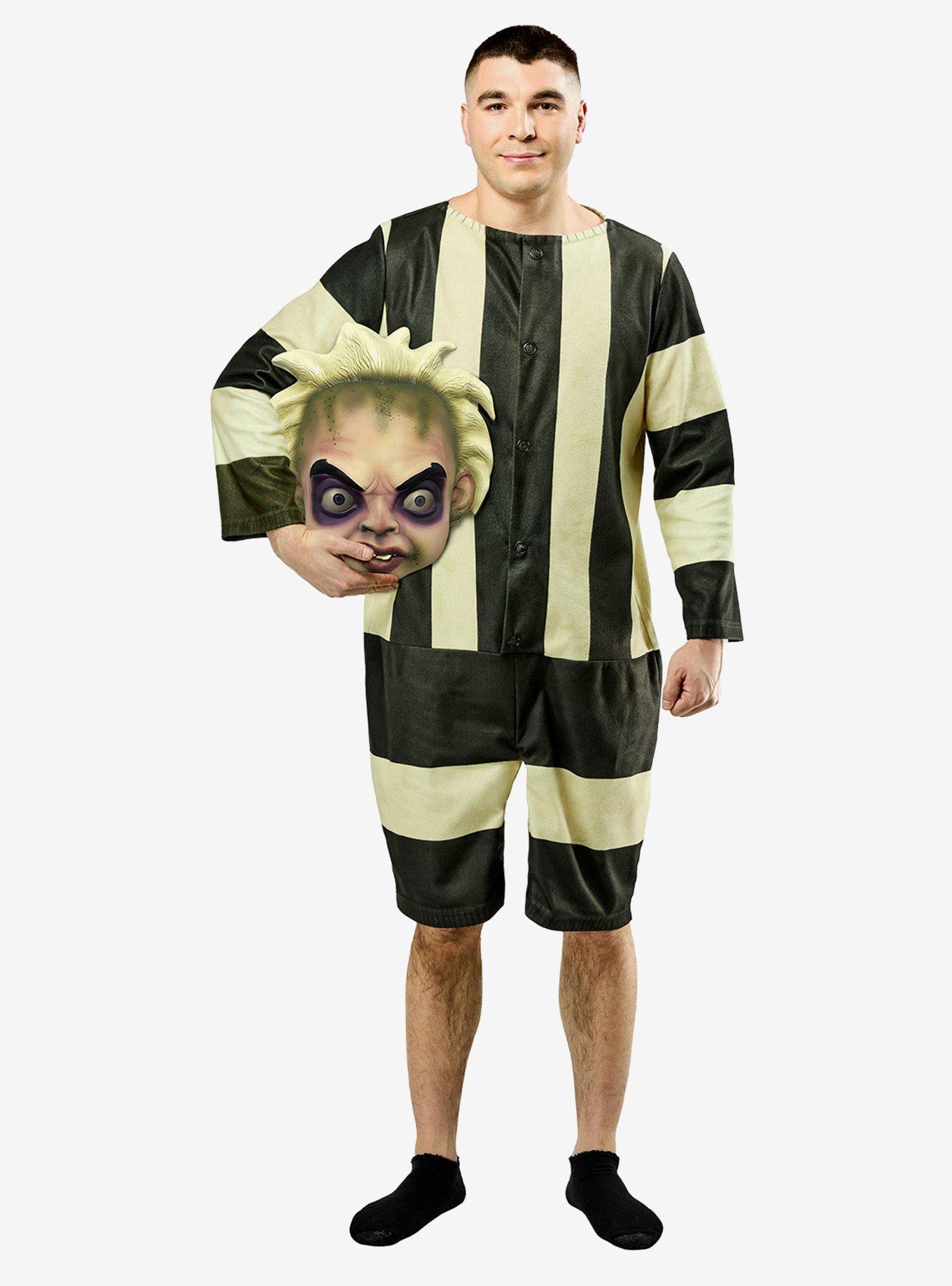 Beetlejuice Beetlejuice Baby Beetlejuice Adult Costume, BLACK, alternate