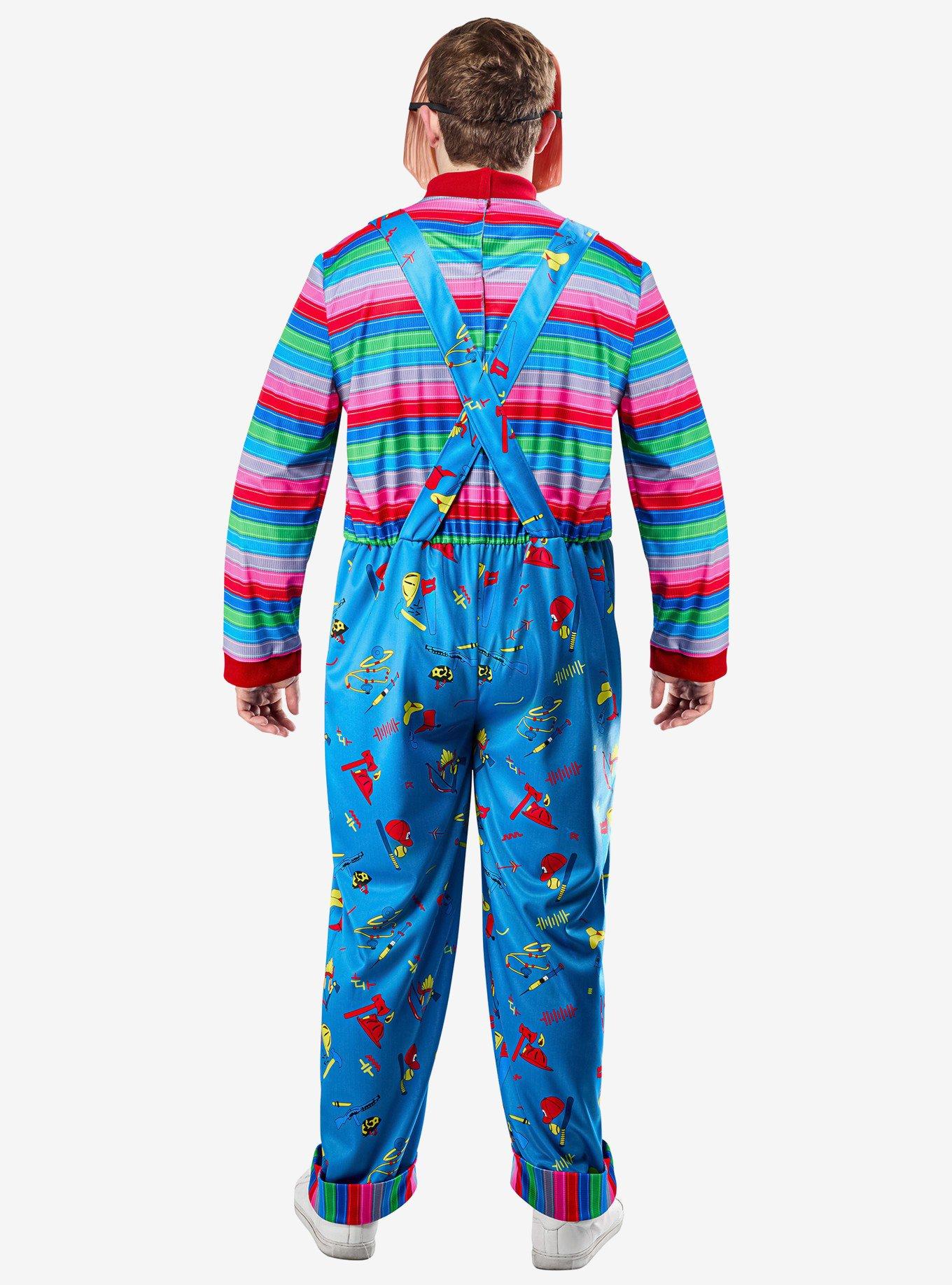 Child's Play 2 Chucky Plus Size Costume with Mask, BLUE, alternate
