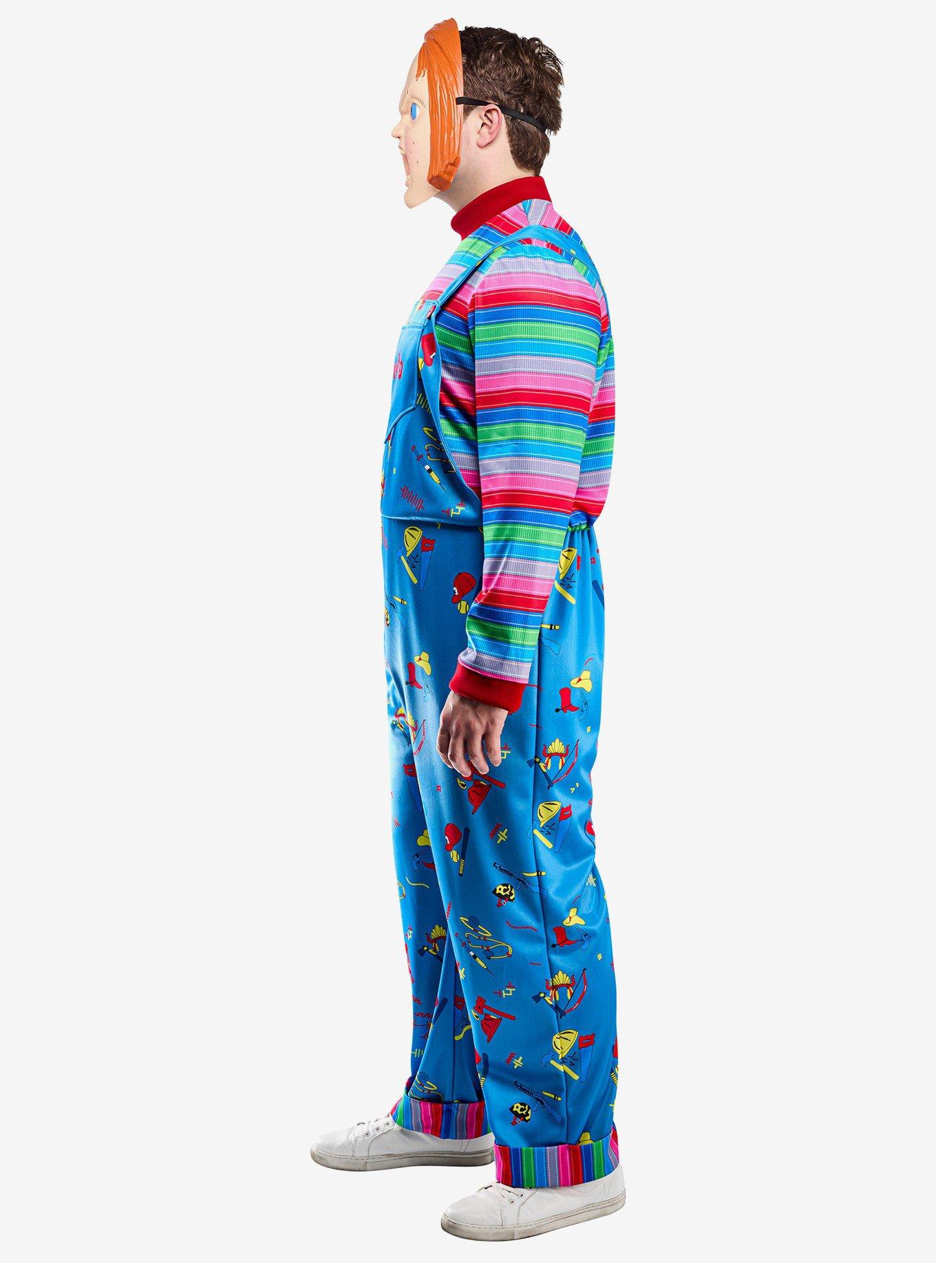 Child's Play 2 Chucky Plus Size Costume with Mask, BLUE, alternate